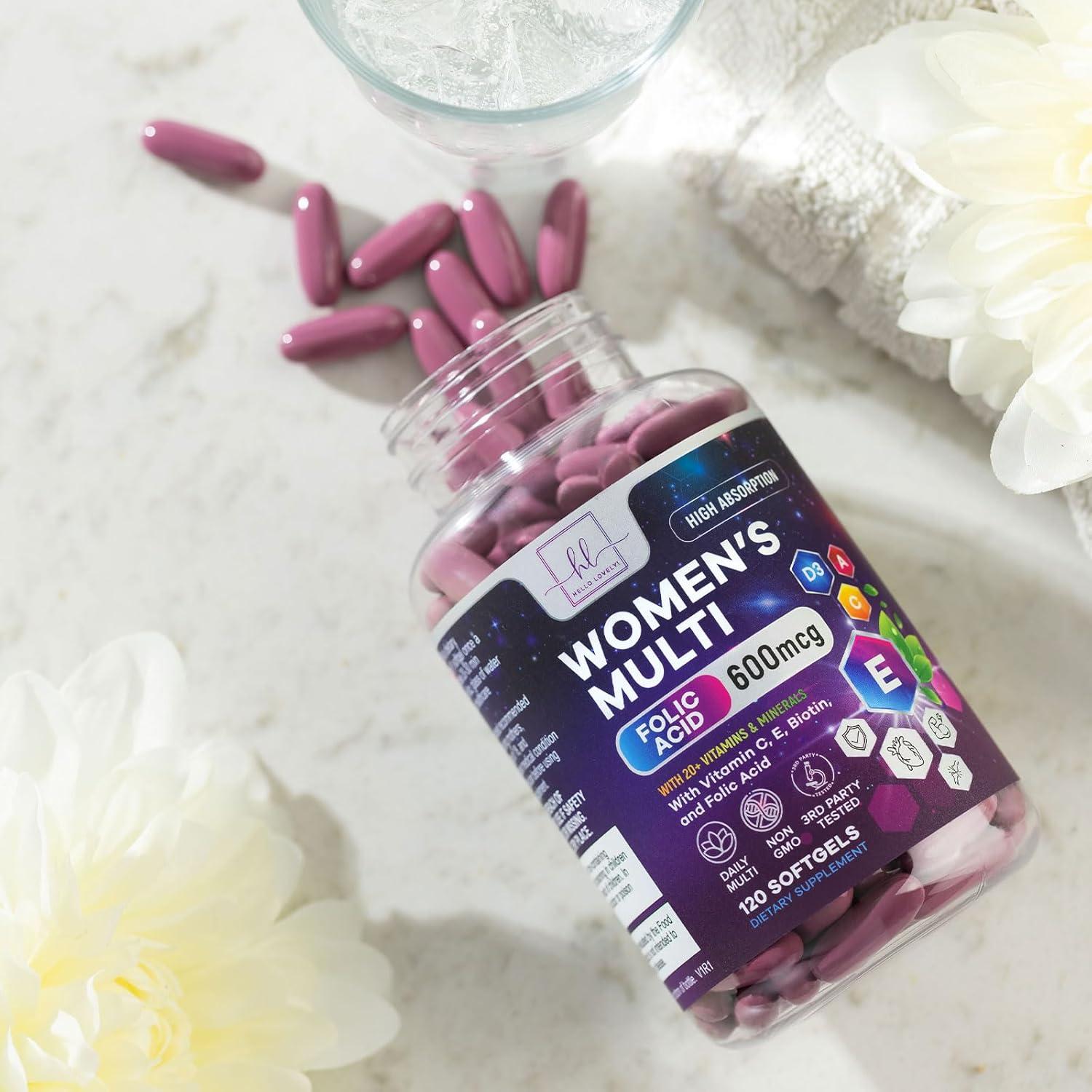 Multivitamina para Mujeres Hello Lovely 120 Gelatinas Blandas