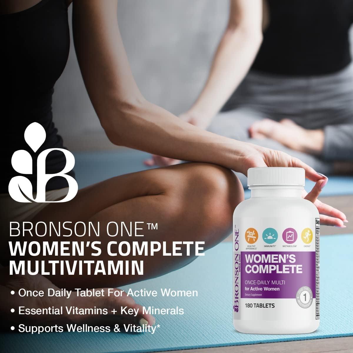 Multivitamínico Completo Diario Bronson para Mujeres 180 Tabletas