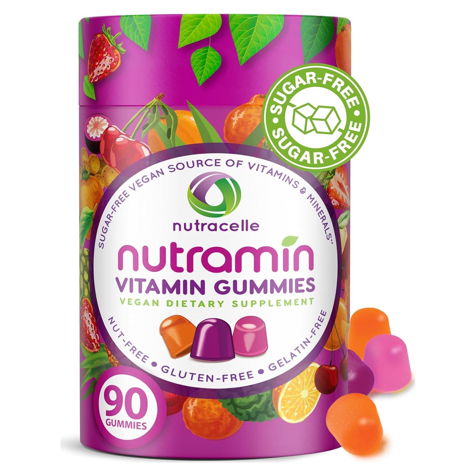 Gominolas Multivitamínicas Veganas Nutramin 90 Unidades Sin Azúcar