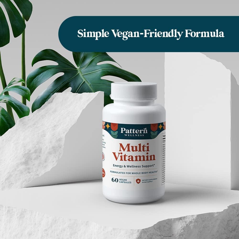 Multivitamina Pattern Wellness 60 Cápsulas Veganas - Energía y Bienestar