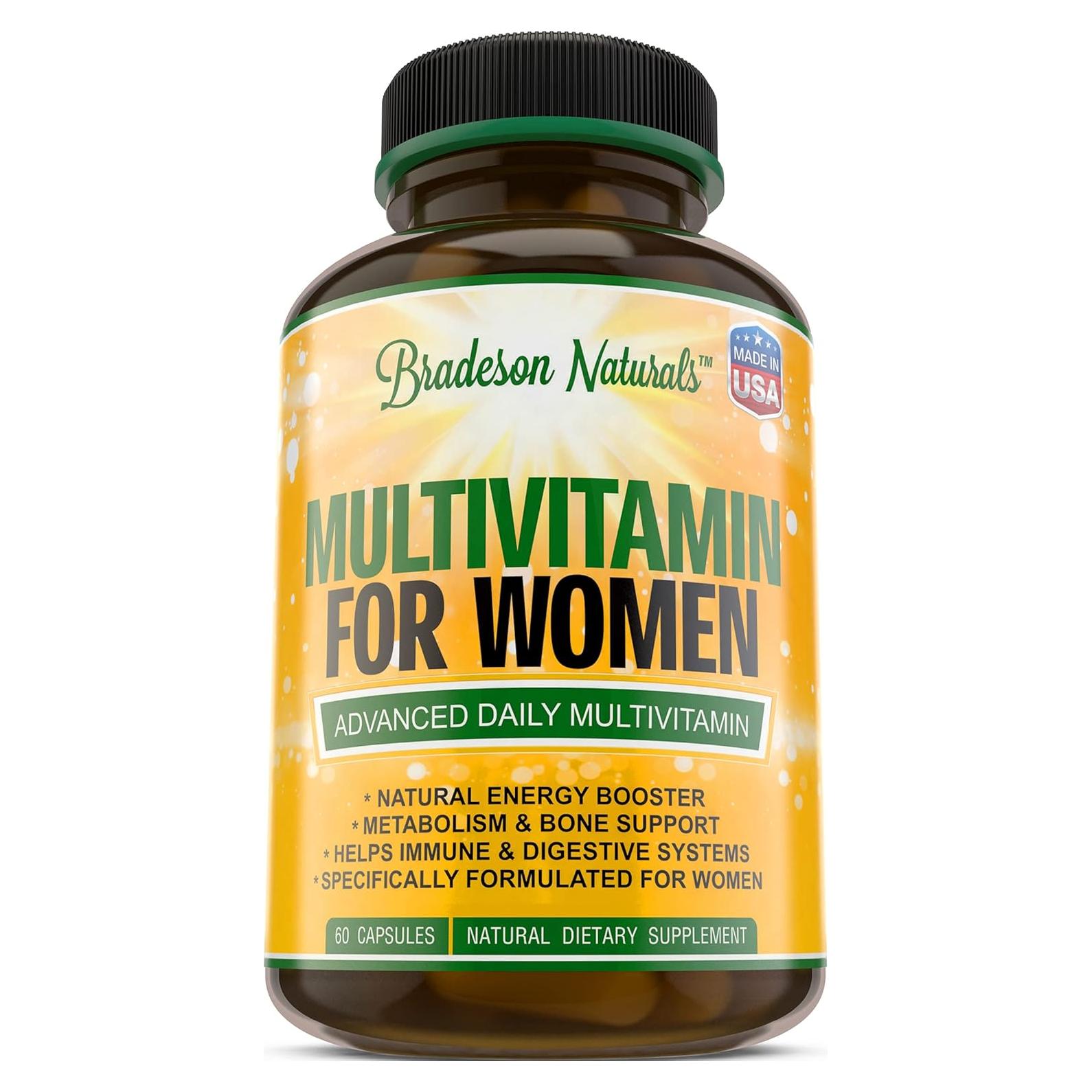 Suplemento Multivitamínico para Mujeres Bradeson 60 Cápsulas