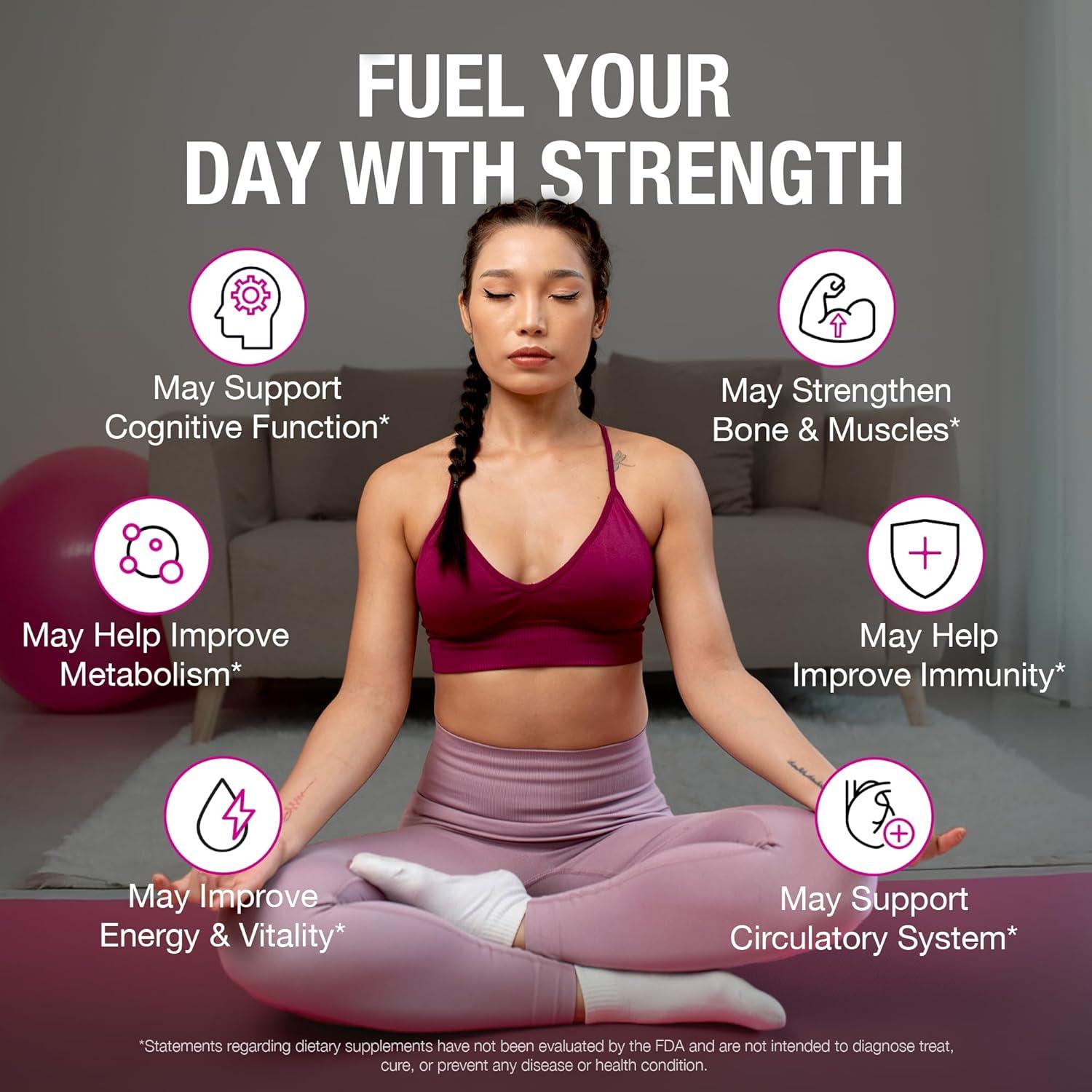 Multivitamina Diaria para Mujeres Pure By Nature 60 Cápsulas