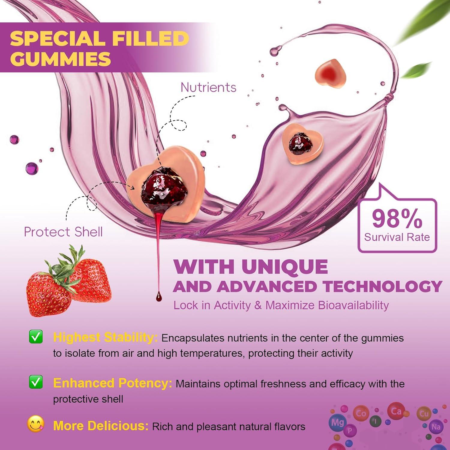 Gomitas Multivitamínicas Sin Azúcar Totaria 60 Unidades Fresa