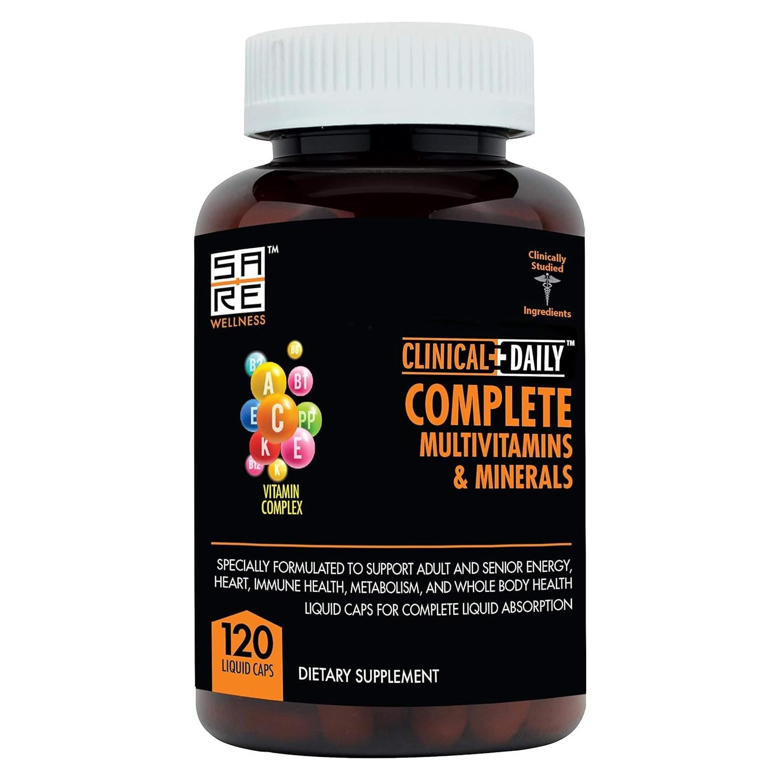 Multivitamínico Completo Clinical Daily 120 Cápsulas Líquidas