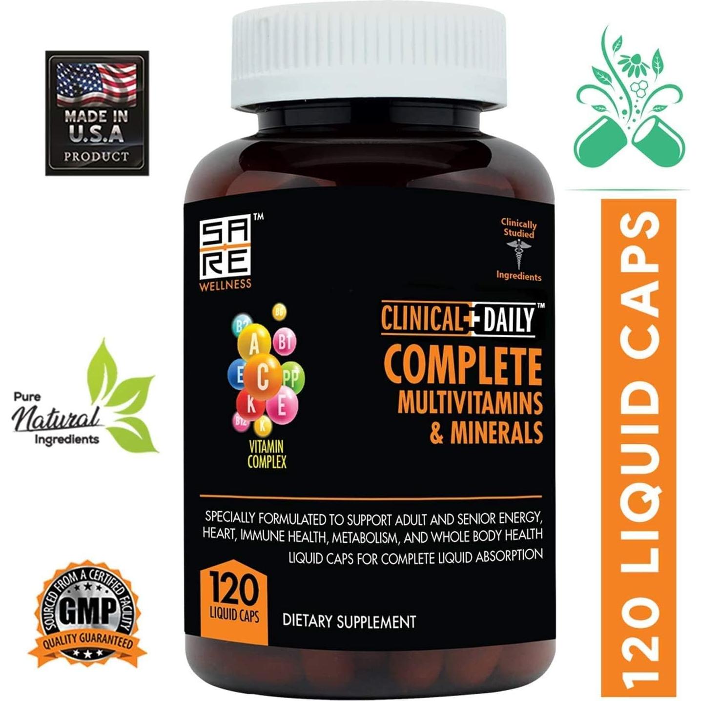 Multivitamínico Completo Clinical Daily 120 Cápsulas Líquidas