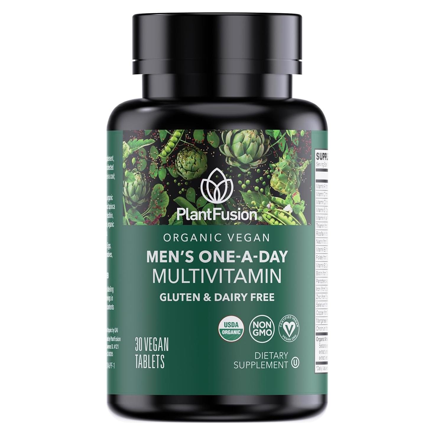 Multivitamina Orgánica para Hombres PlantFusion - 30 Tabletas