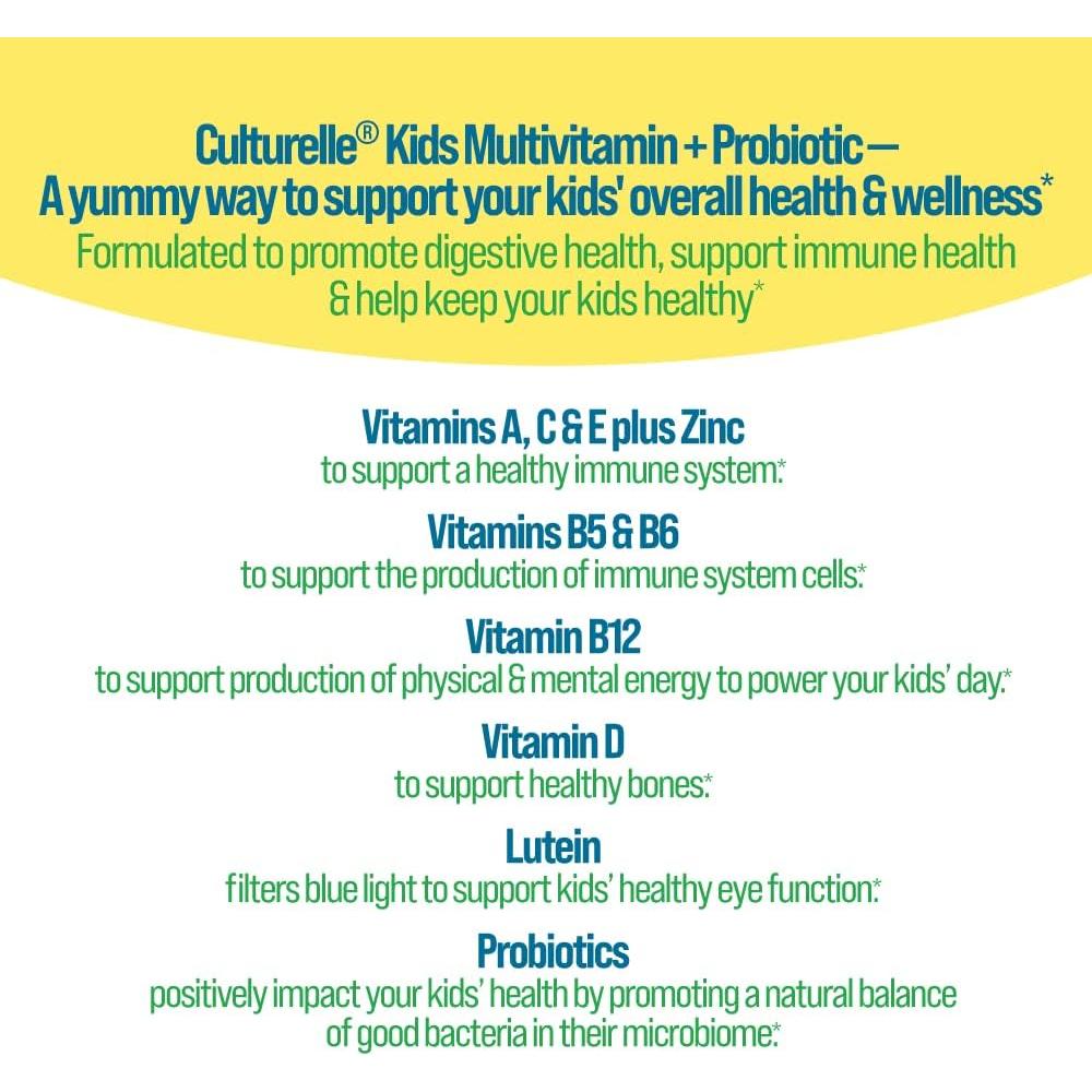 Gominolas Multivitamina + Probiótico Culturelle Niños 60 Unidades