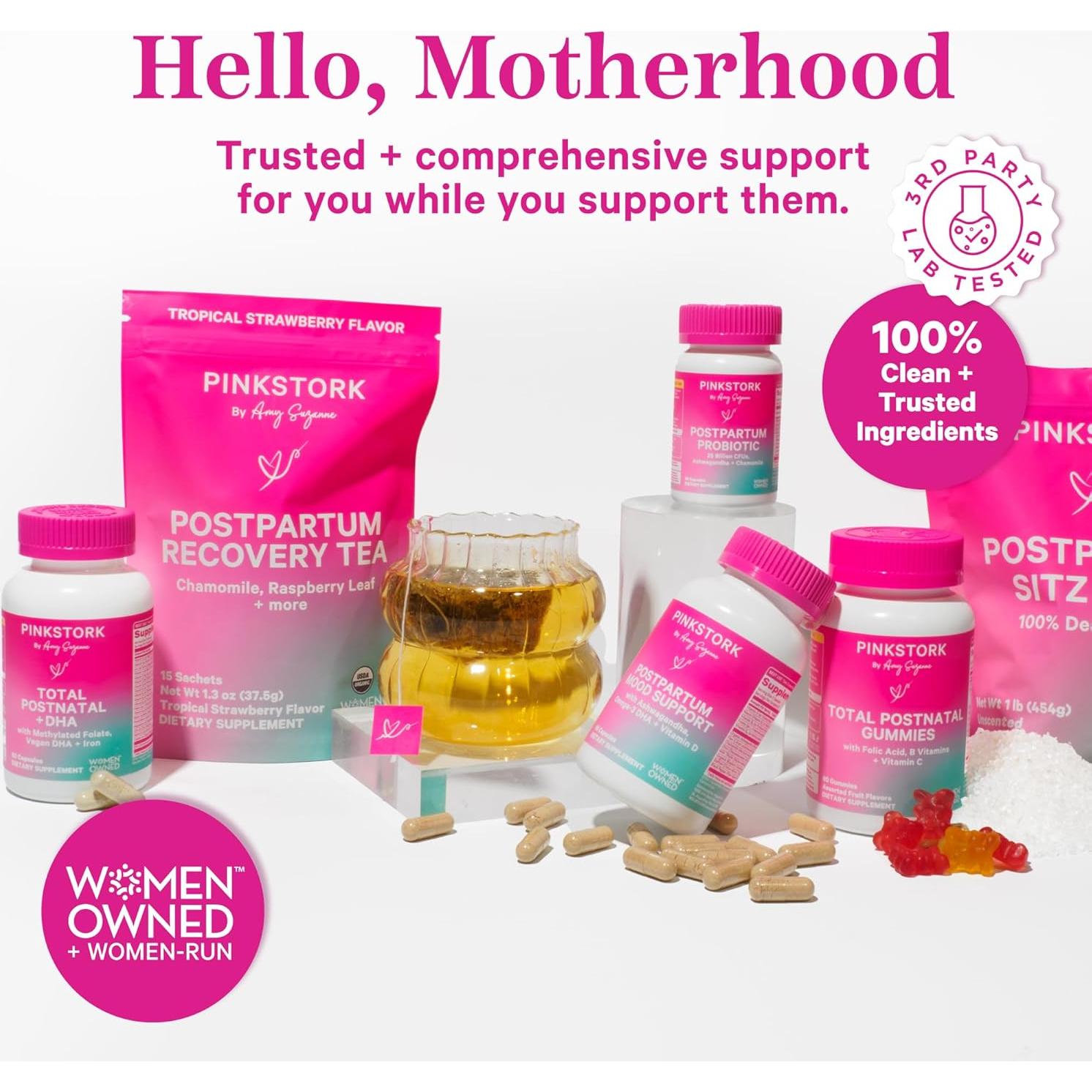 Gomitas Postnatales Pink Stork - Multivitamínico 60 Unidades