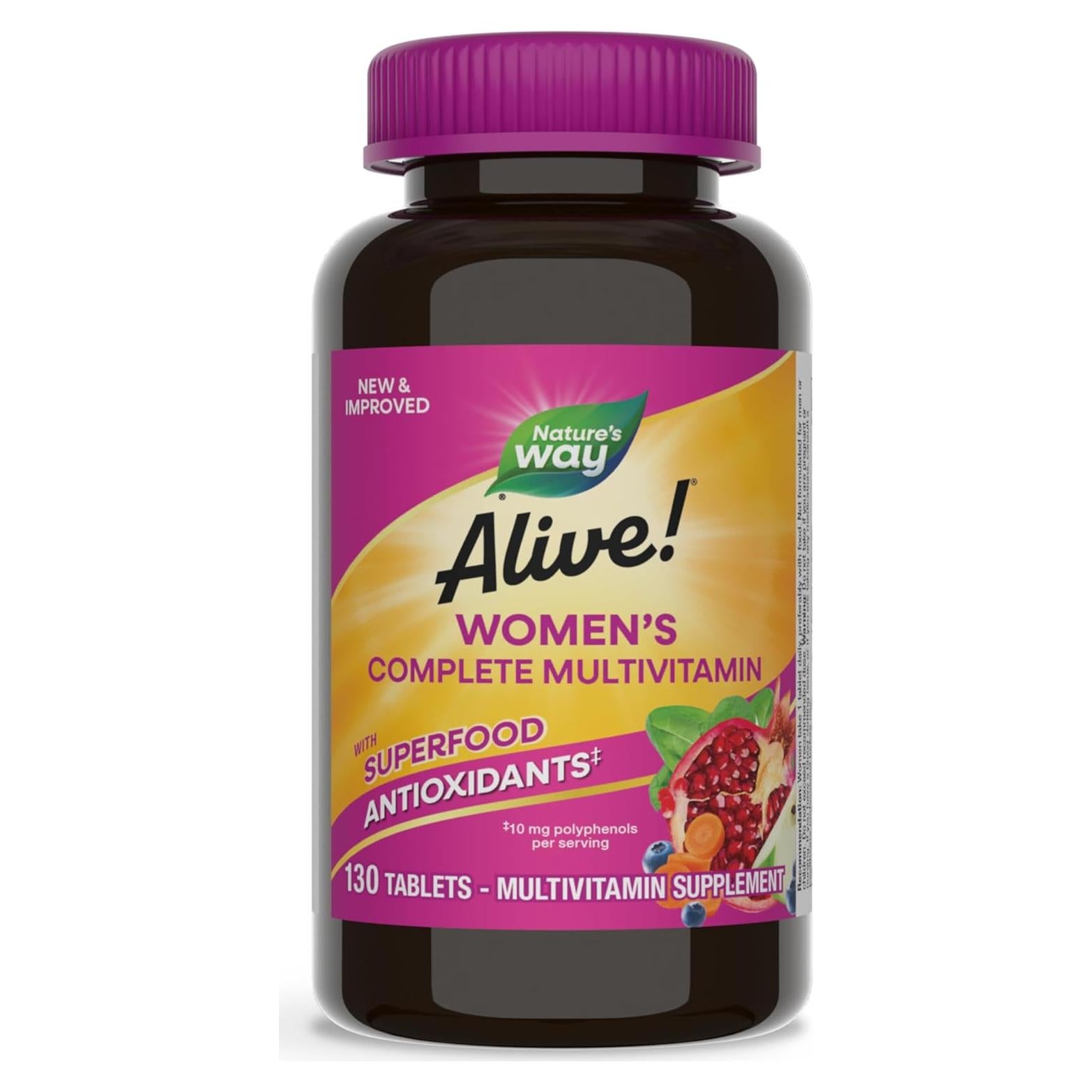 Multivitamina Completa Diaria para Mujeres Nature's Way 130 Tabletas