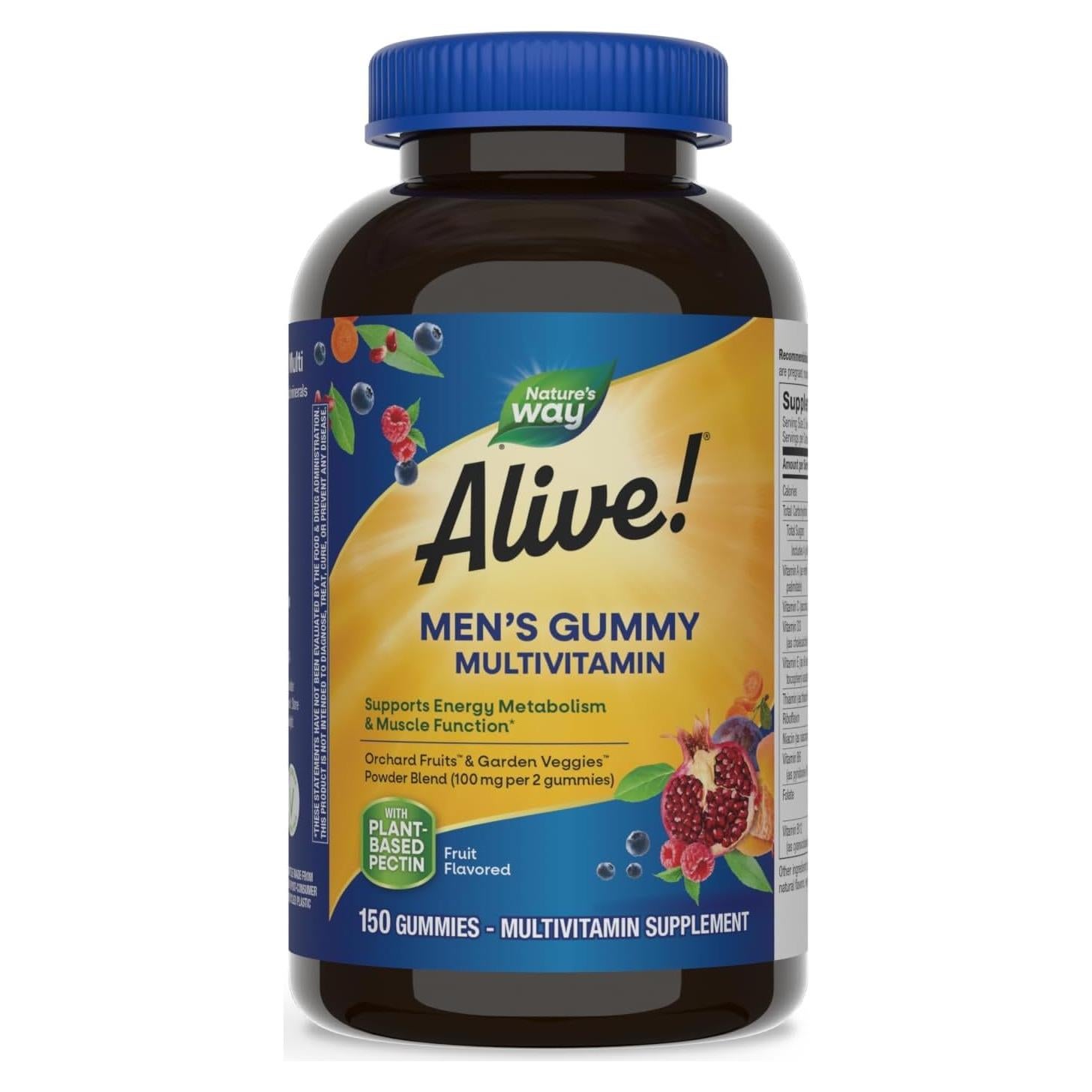 Multivitaminas Gummy Nature's Way Alive! para Hombres 150 G