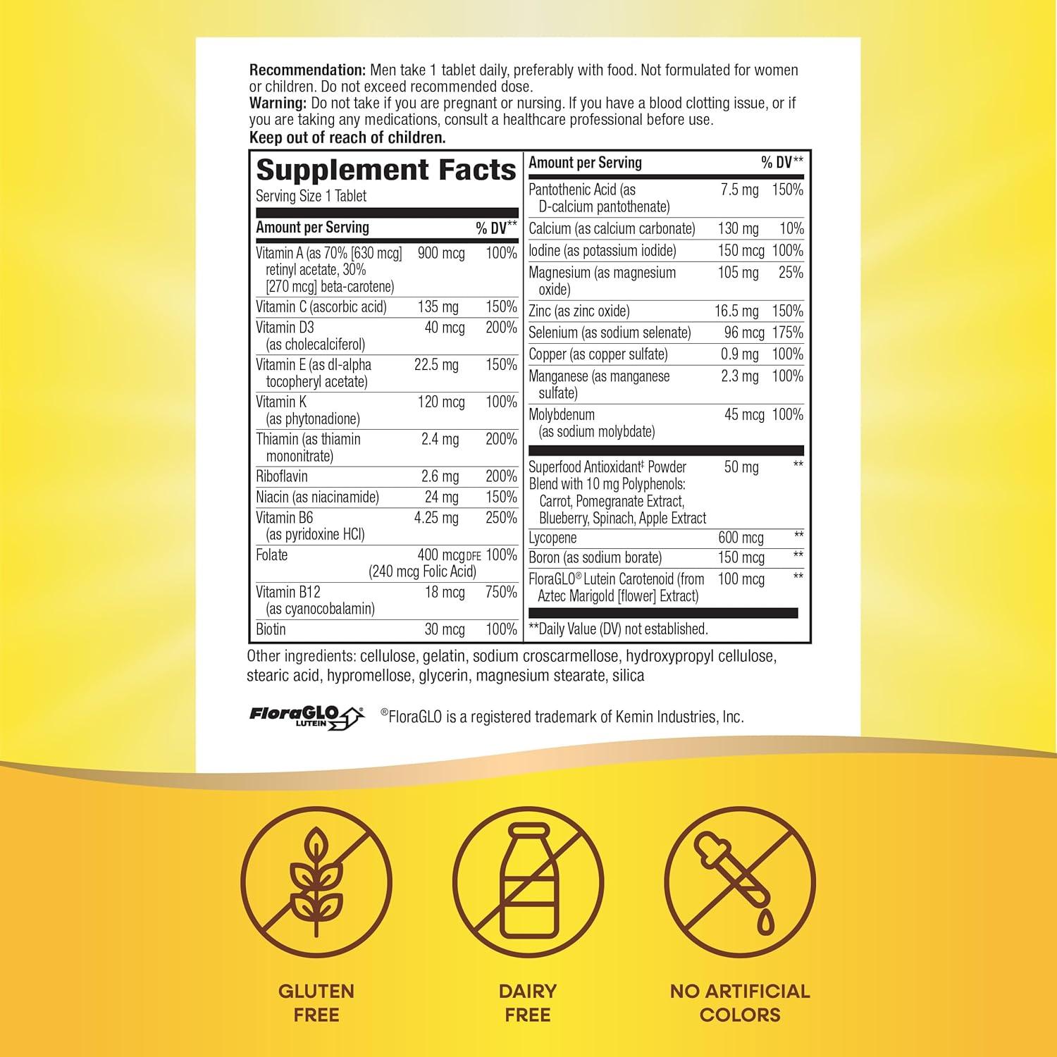 Multivitamina Completa para Hombres Nature's Way Alive! 50 Tabletas
