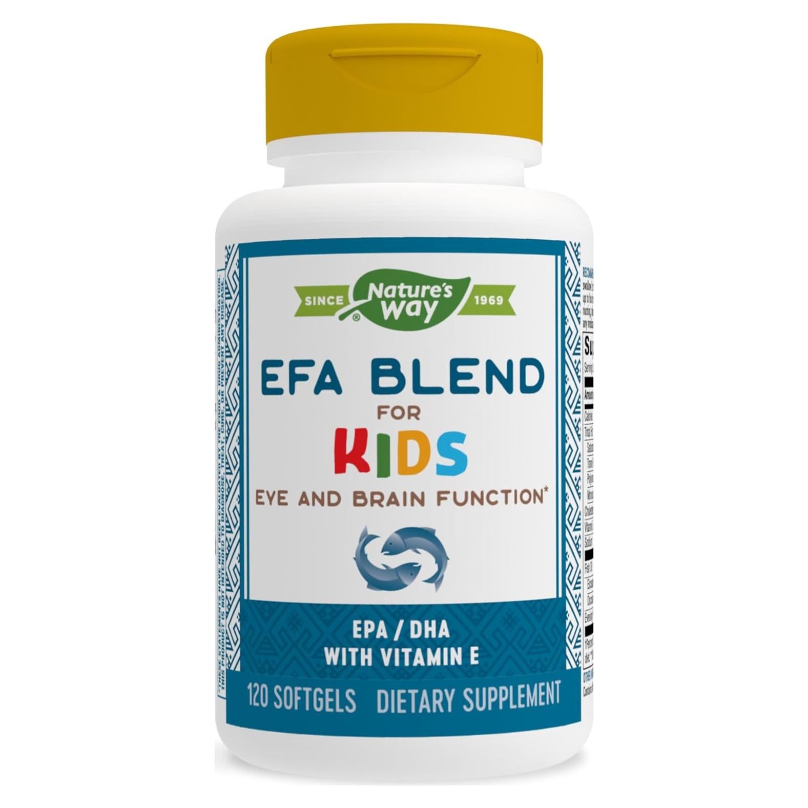 Mezcla EFA Nature's Way para Niños 120 Gelatinas Omega 3