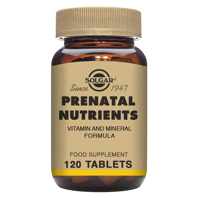 Solgar Nutrientes Prenatales 120 Tabletas Multivitamínico Vegano