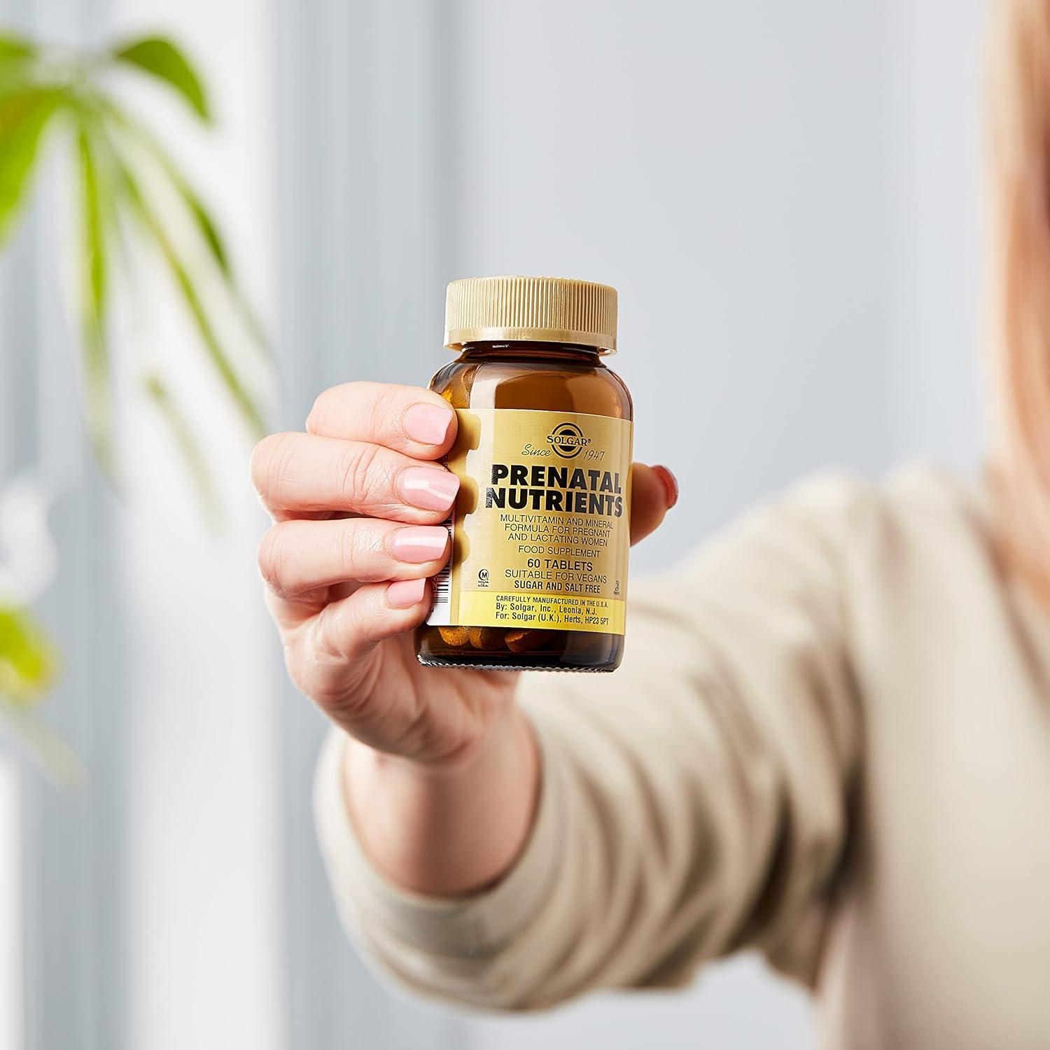 Solgar Nutrientes Prenatales 120 Tabletas Multivitamínico Vegano