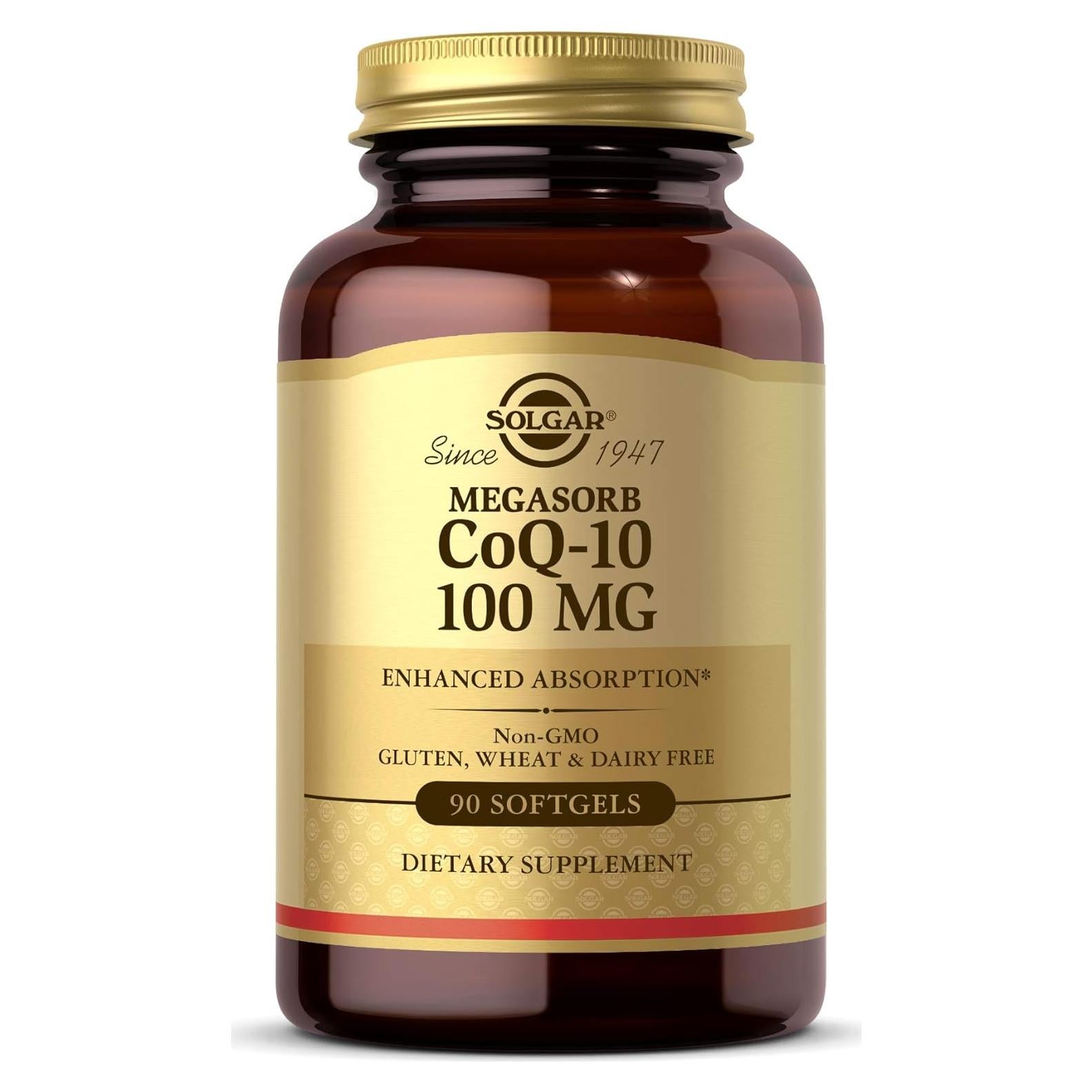 Suplemento CoQ-10 Solgar 100 mg 90 Softgels - Salud Cardíaca