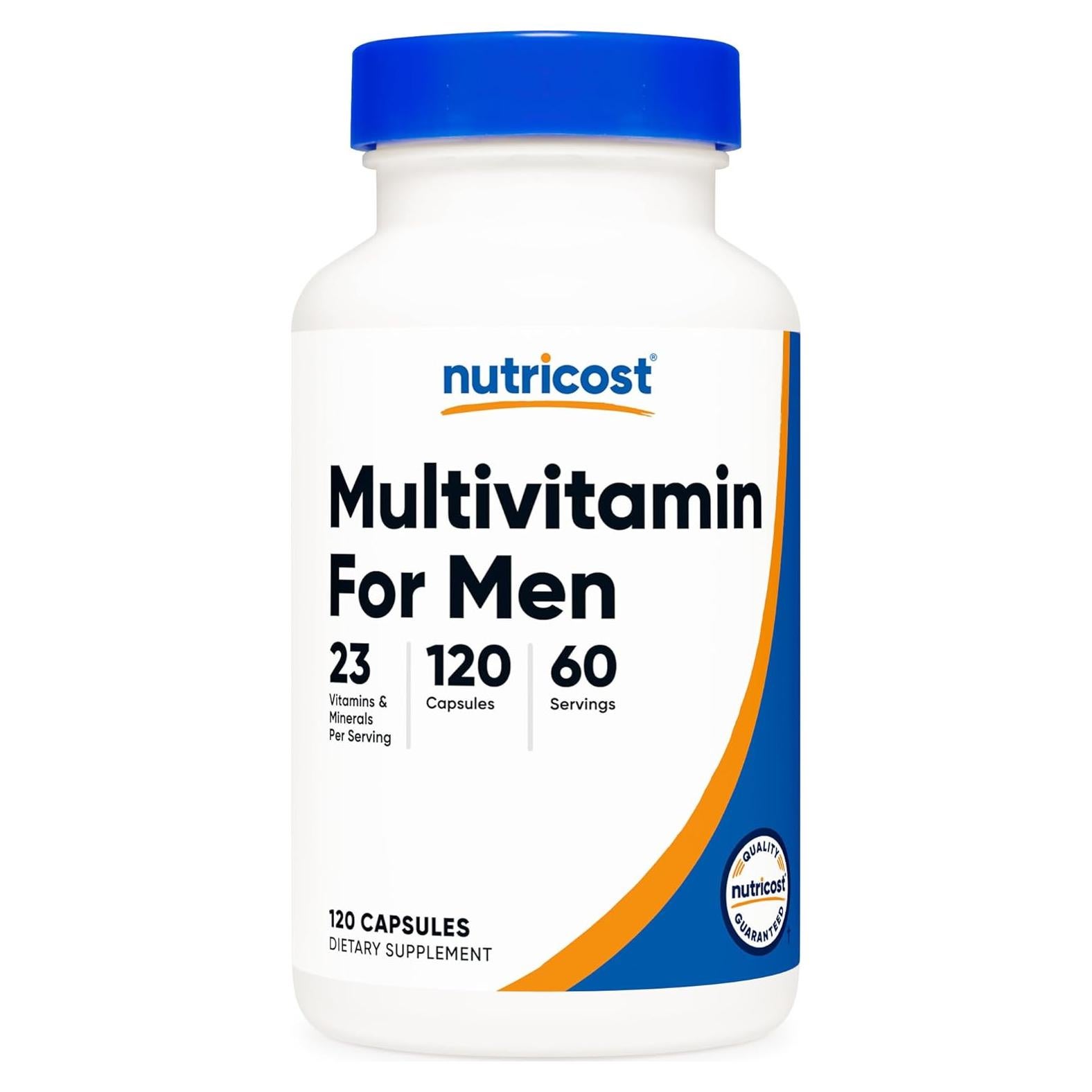 Multivitamina Nutricost para Hombres 120 Cápsulas - Vitaminas y Minerales