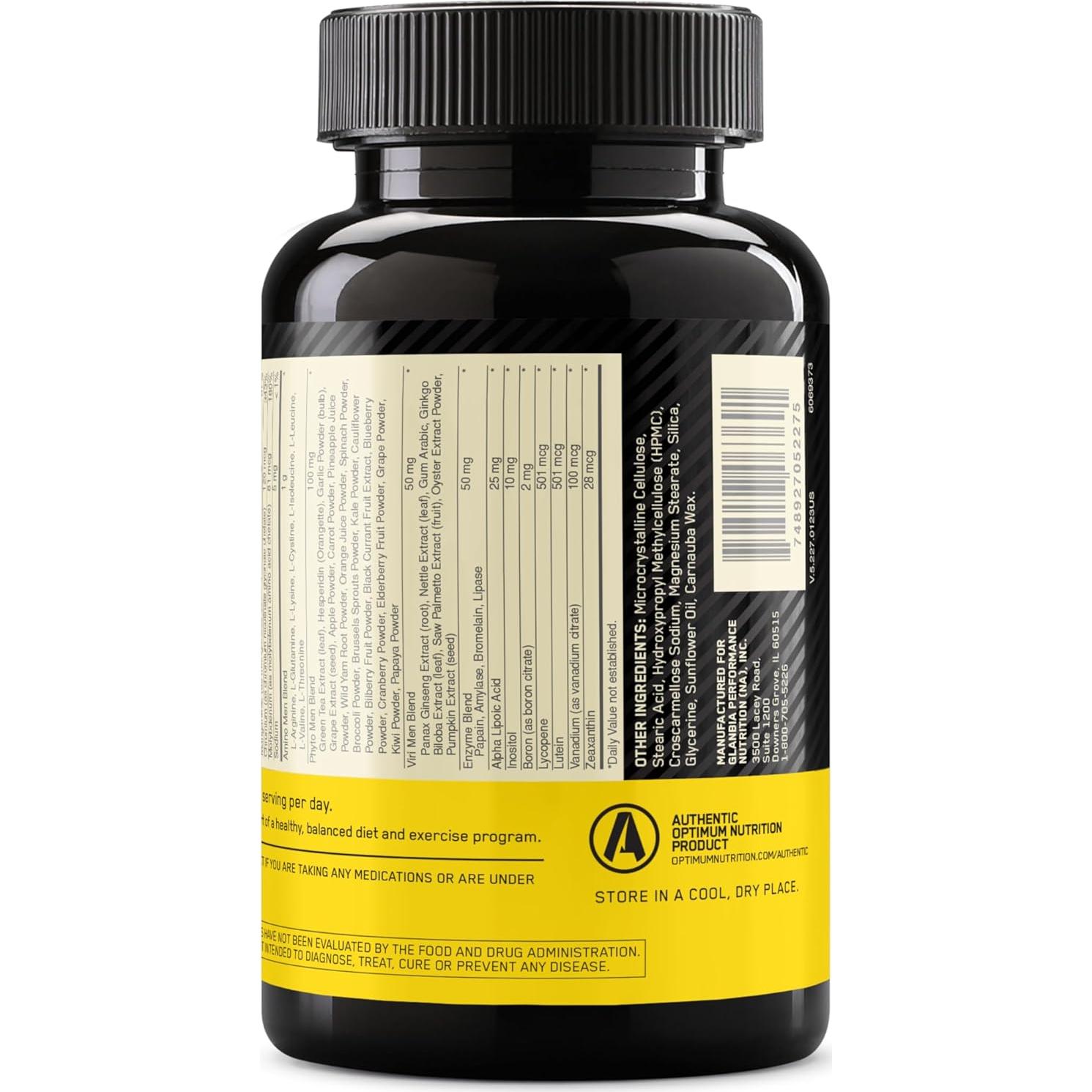 Optimum Nutrition Opti-Men Multivitamínico Diario 150 Tabletas