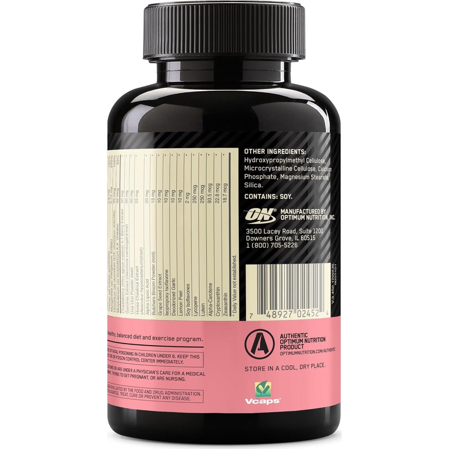 Optimum Nutrition Opti-Mujeres Multivitamínico 120 Cápsulas