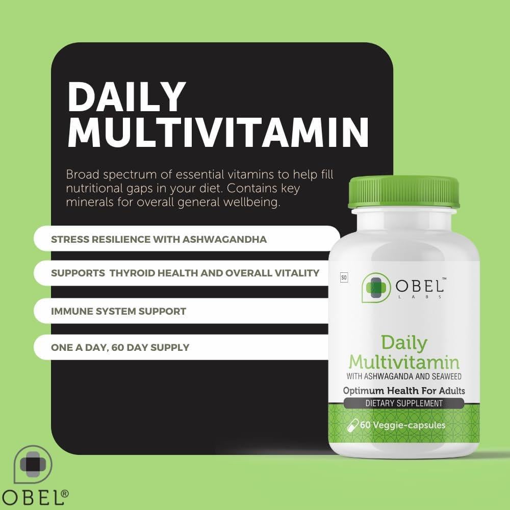 Obel Multivitamínico Diario 15 Vitaminas + Ashwagandha 485mg
