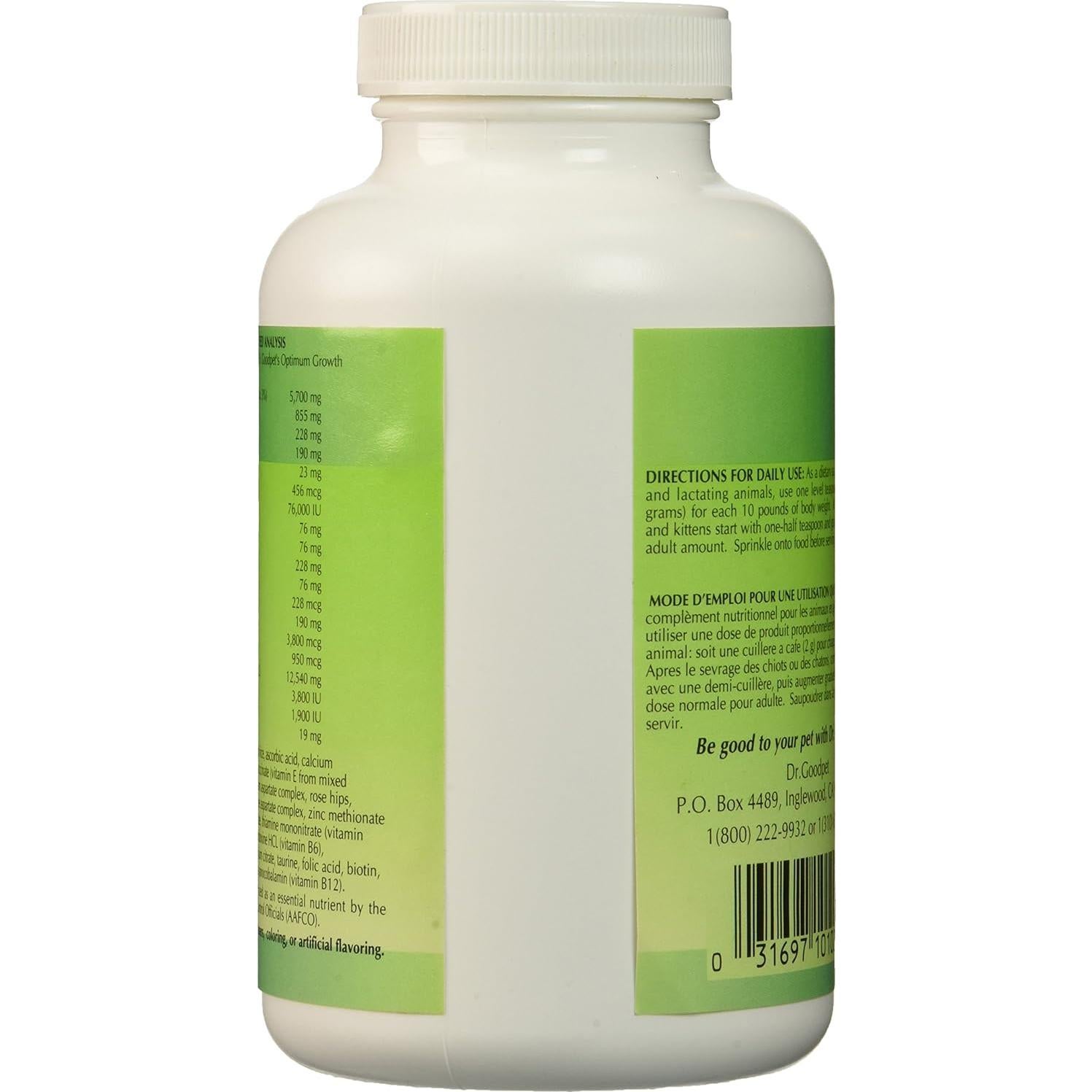 Suplemento Multivitamínico en Polvo Dr. Goodpet para Gatitos y Cachorros