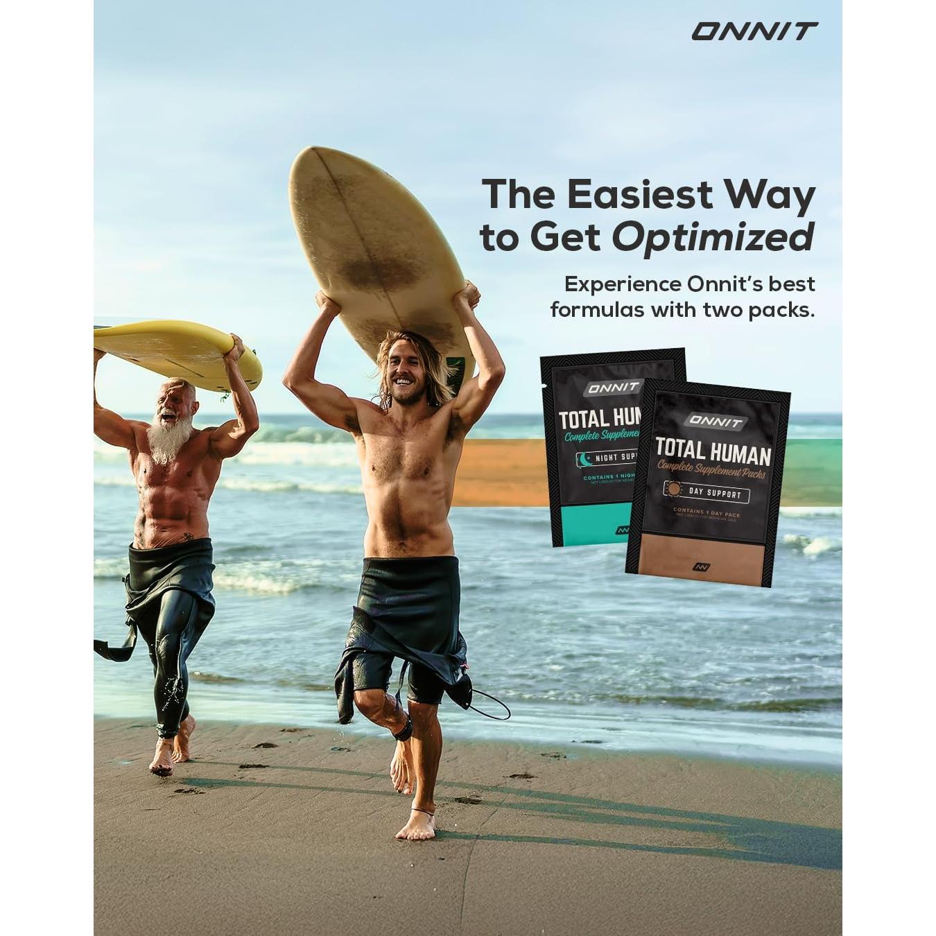 Onnit Total Human Multivitamínico 30 Paquetes Día y Noche