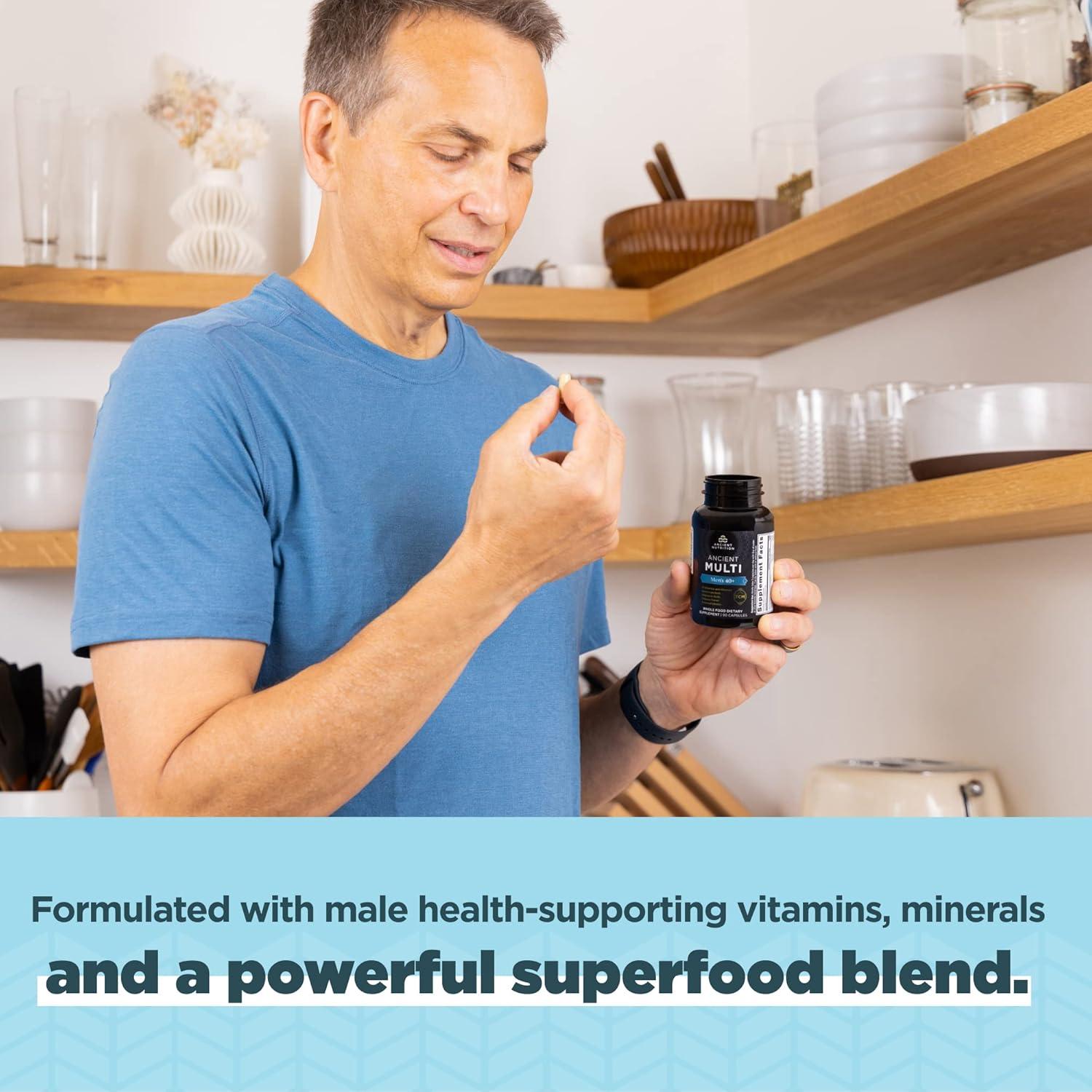 Multivitamínico para hombres 40+ Nutrición Antigua 30 cápsulas