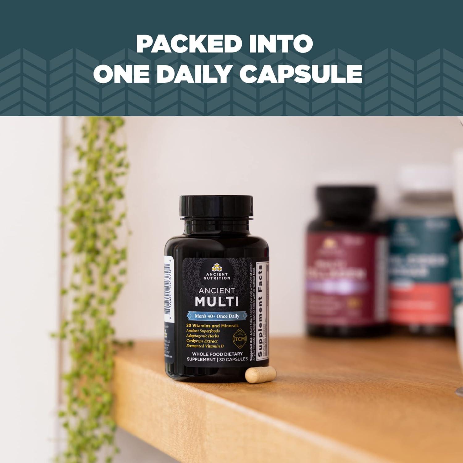 Multivitamínico para hombres 40+ Nutrición Antigua 30 cápsulas