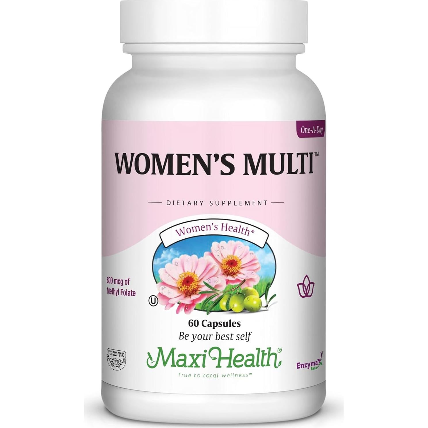 Multivitaminas para Mujeres Maxi Health 60 Cápsulas - Soporte Digestivo y Energía