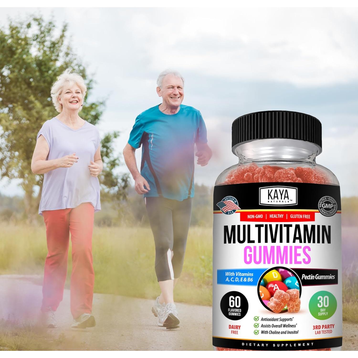Gummy Multivitamínico Kaya Naturals 60 Unidades Sabor Fresa