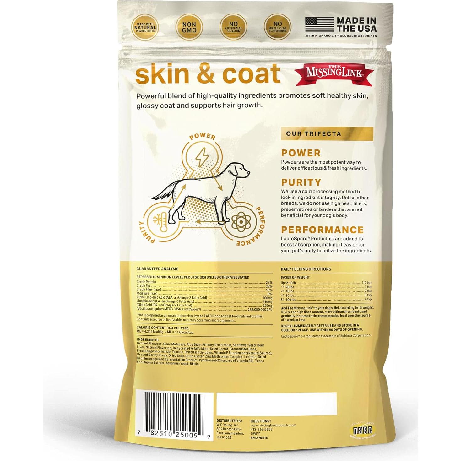 Suplemento Natural para Perros El Enlace Perdido 0.45 kg Omega 3 y 6