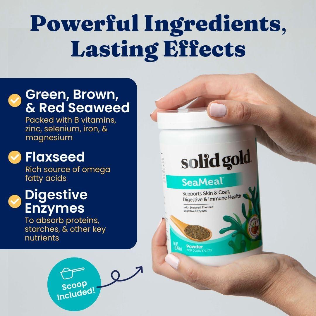 Polvo Multivitamínico Solid Gold 0.45 kg para Gatos y Perros