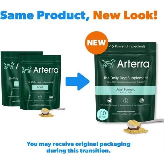 Suplemento en polvo para perros Arterra 60 cucharadas salud integral