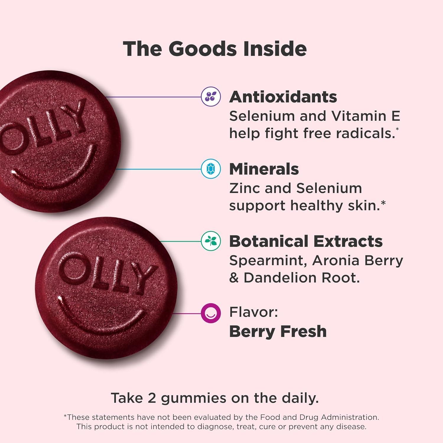 Gomitas OLLY para Piel Perfecta - 50 Unidades, Antioxidantes