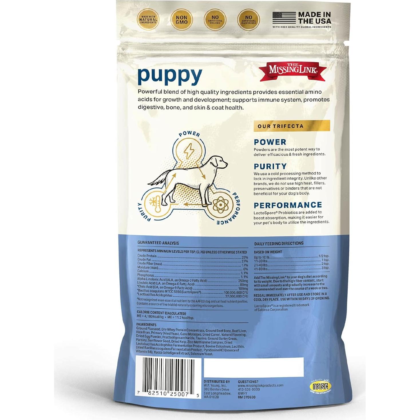 Suplemento para Cachorros El Enlace Perdido 226g - Polvo Nutritivo