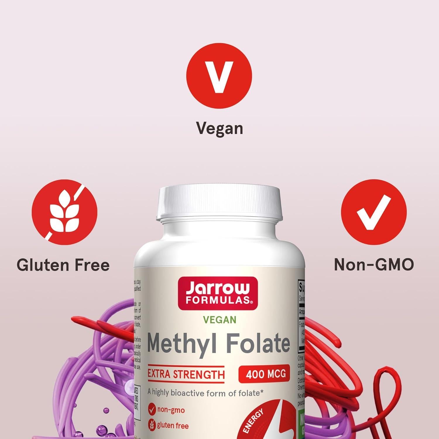 Suplemento Dietético Jarrow Folato Metílico 400 mcg 60 Cápsulas