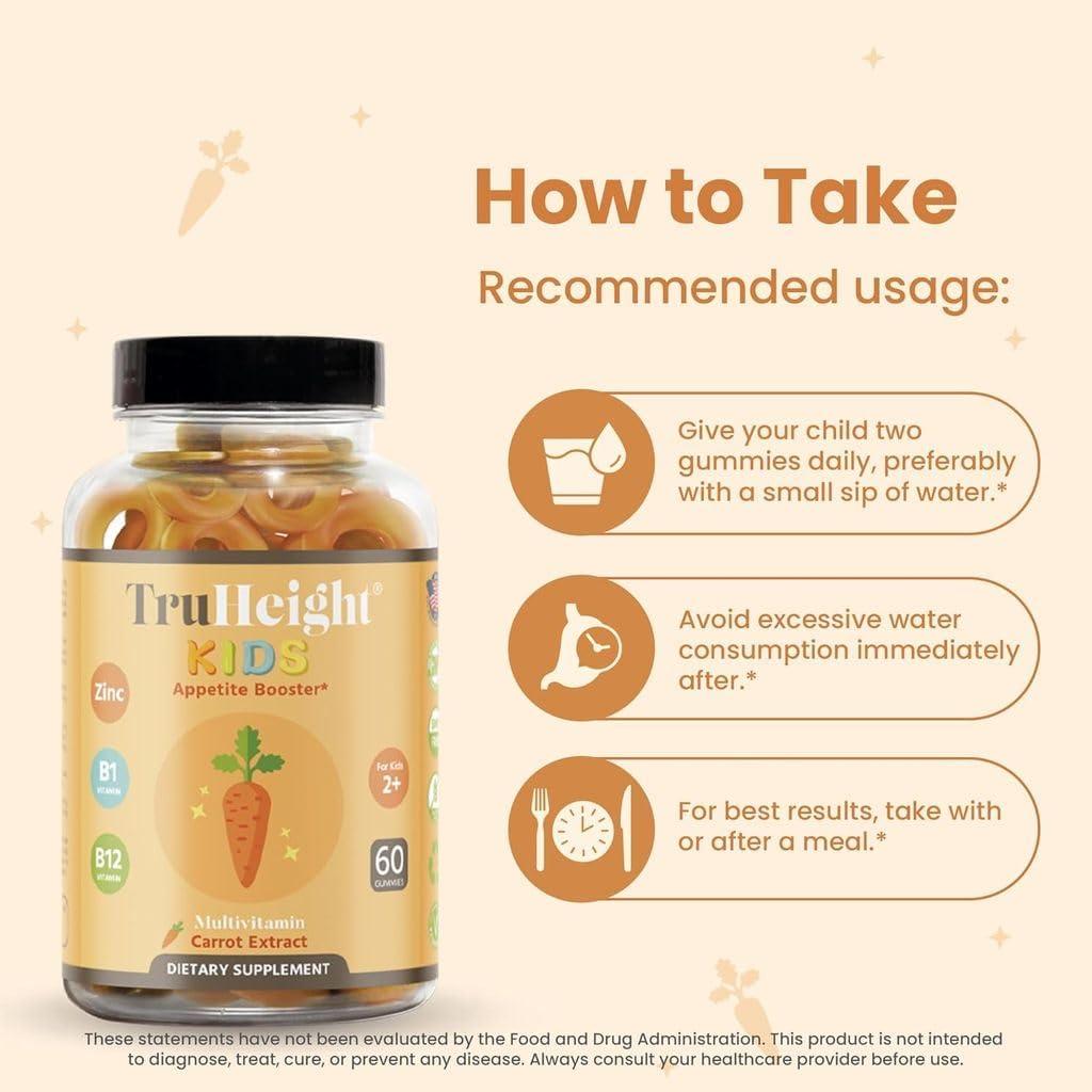 Gominolas Aumentadoras del Apetito TruHeight 60 Unidades