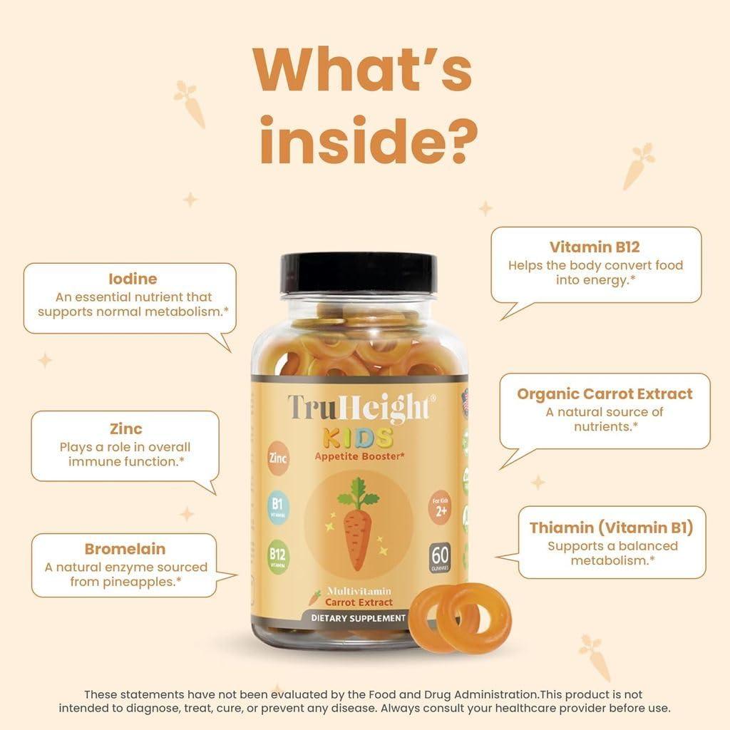 Gominolas Aumentadoras del Apetito TruHeight 60 Unidades