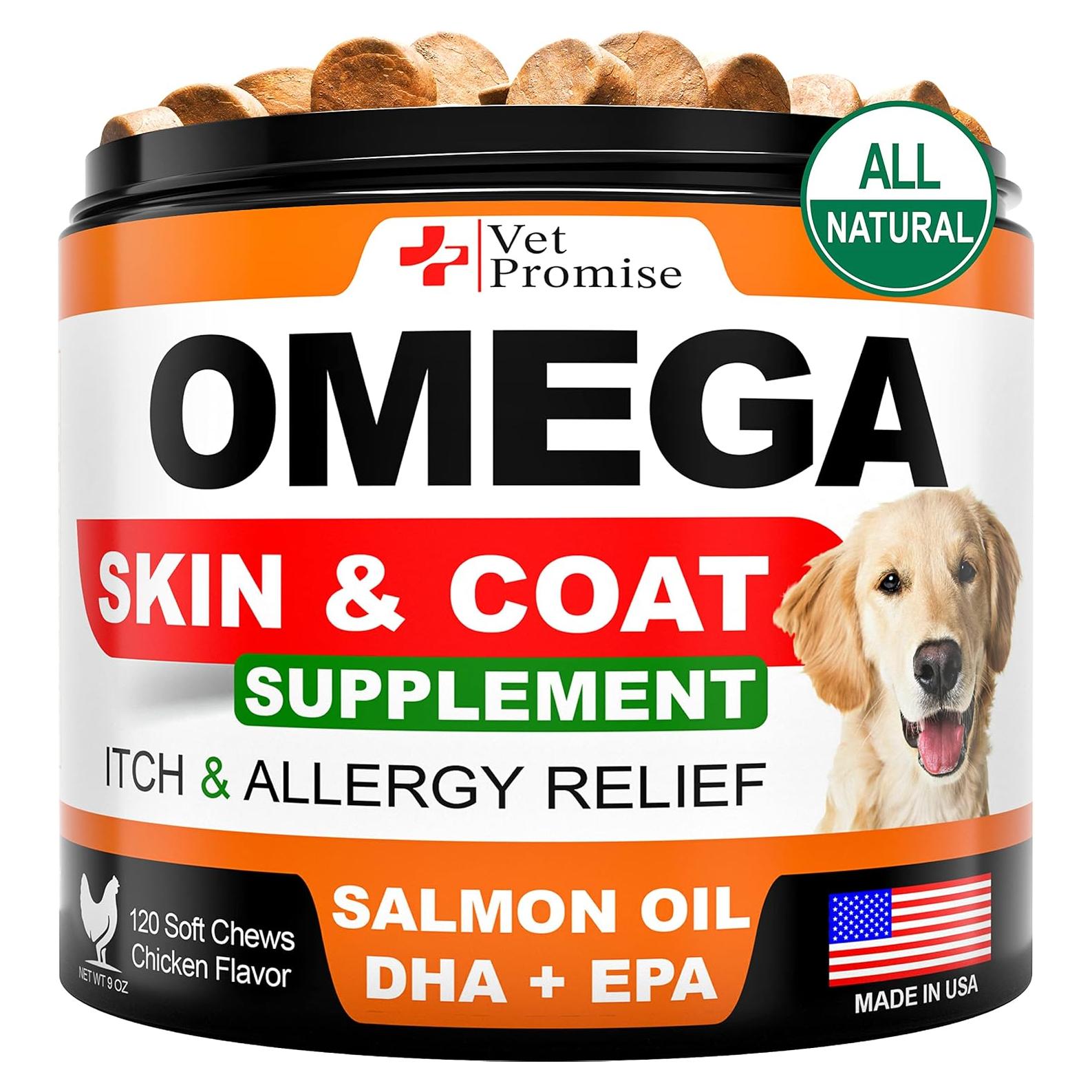 Suplemento Omega 3 para Perros Vet Promise - 120 Masticables