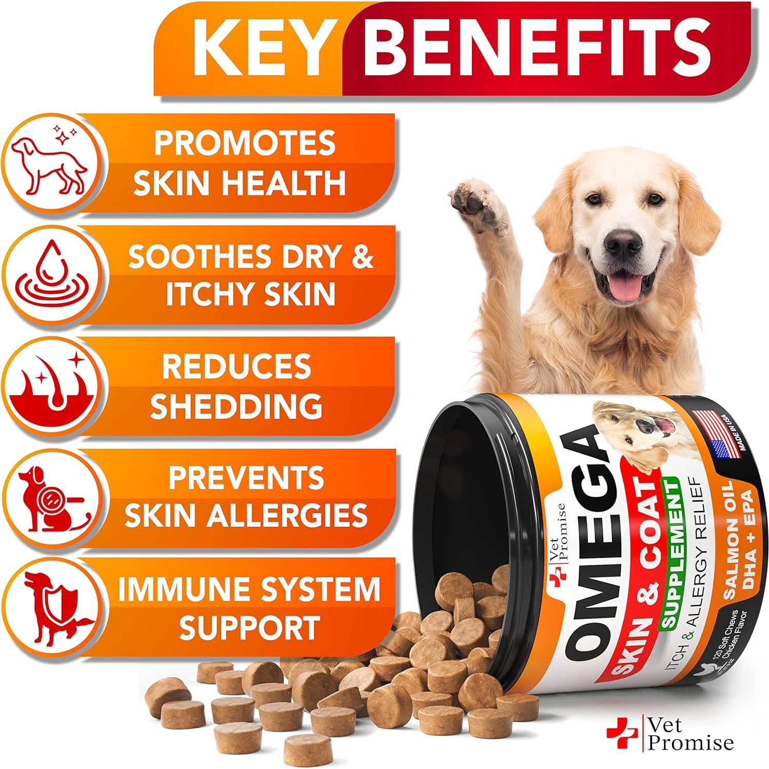 Suplemento Omega 3 para Perros Vet Promise - 120 Masticables