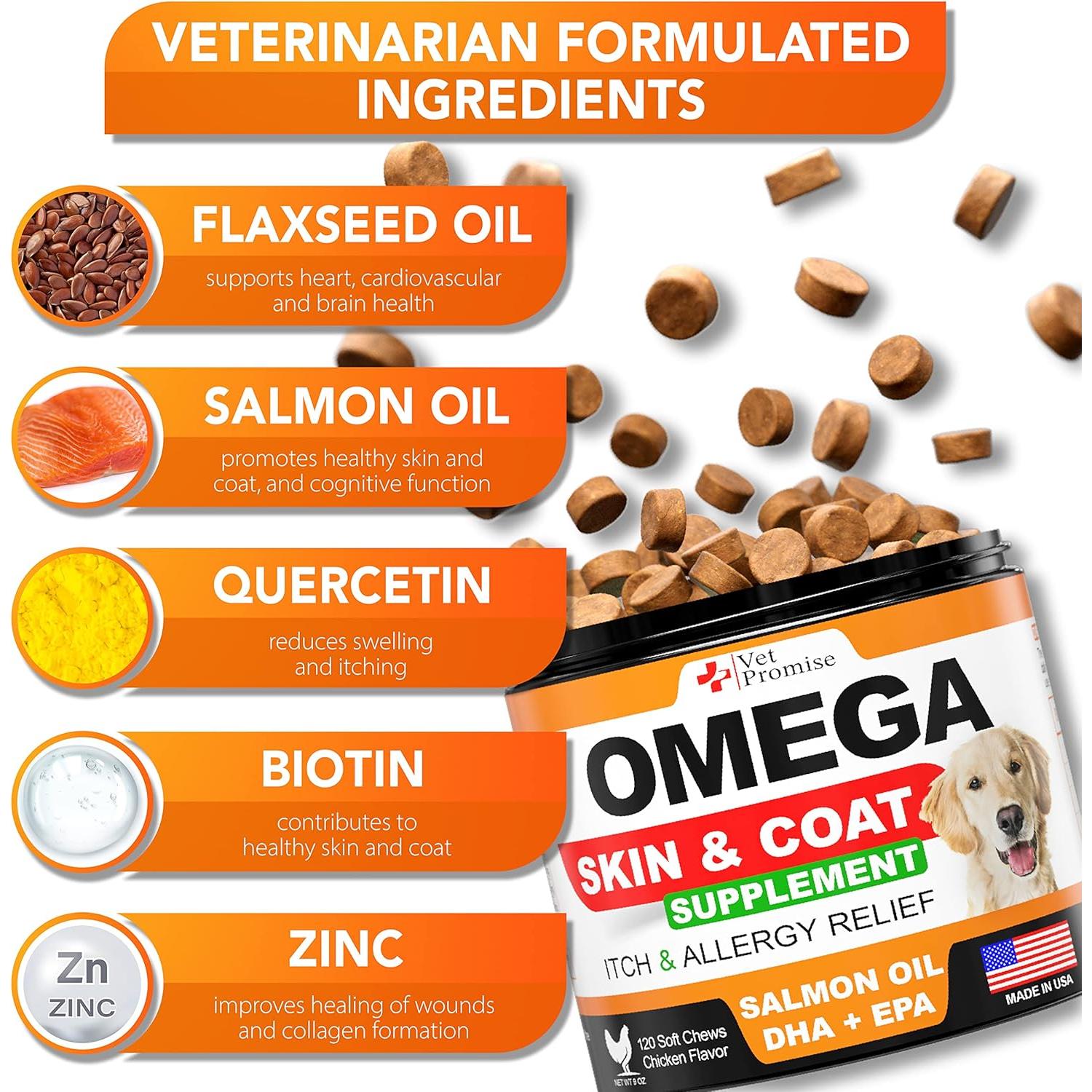 Suplemento Omega 3 para Perros Vet Promise - 120 Masticables