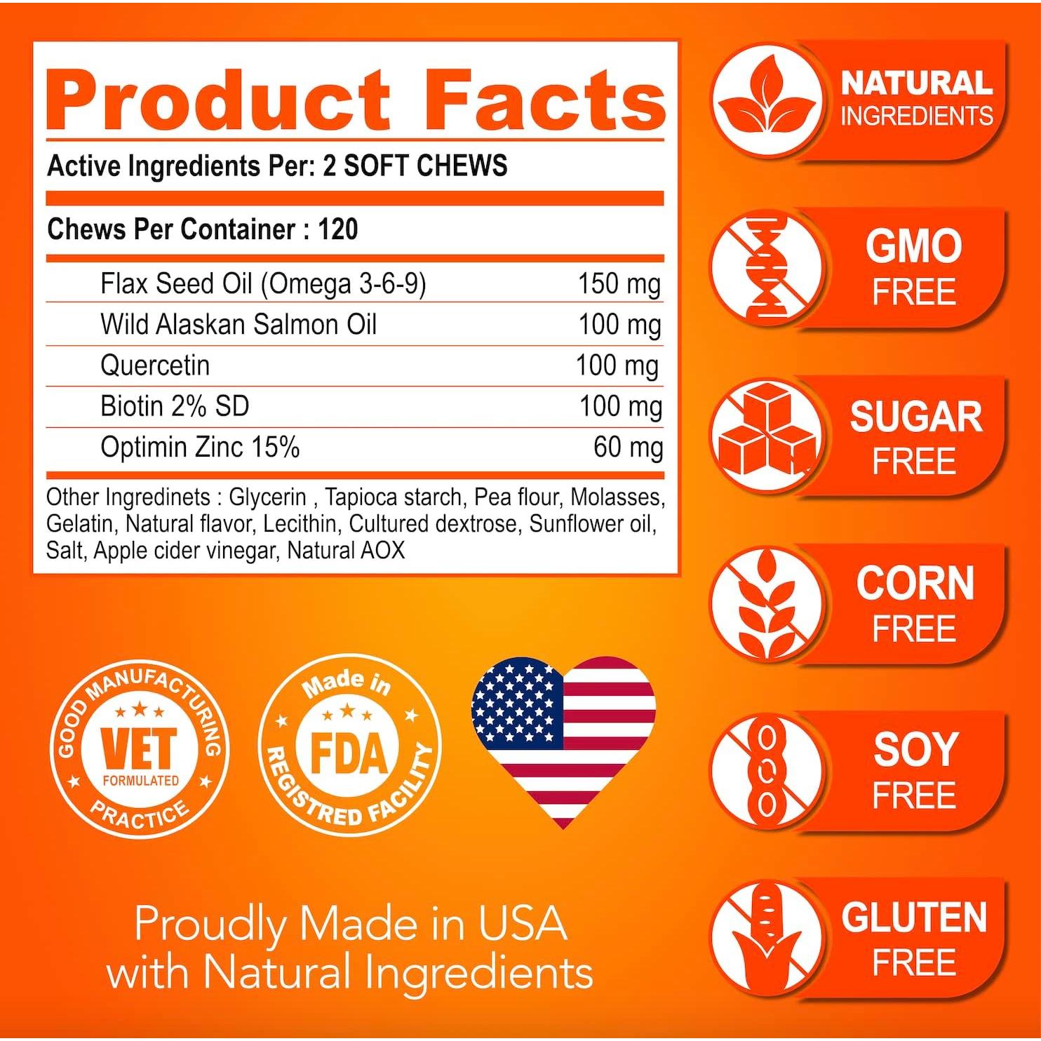 Suplemento Omega 3 para Perros Vet Promise - 120 Masticables