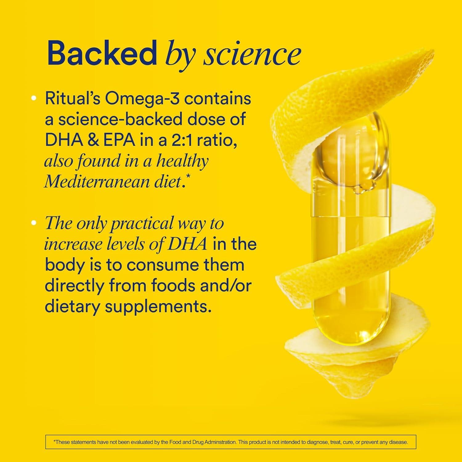 Omega 3 Vegano Ritual 500mg DHA EPA 30 Cápsulas