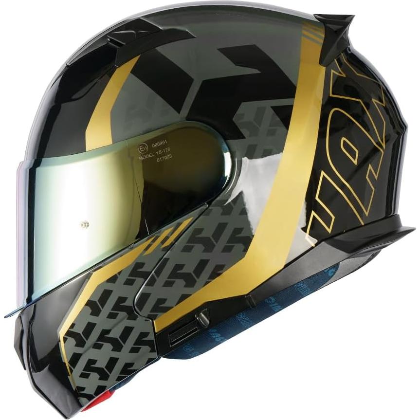Casco HAX Modular Flip-Up Wind Gold 2.19 kg Aprobado DOT/ECE