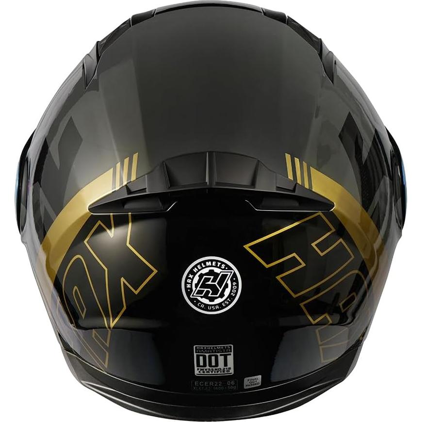 Casco HAX Modular Flip-Up Wind Gold 2.19 kg Aprobado DOT/ECE