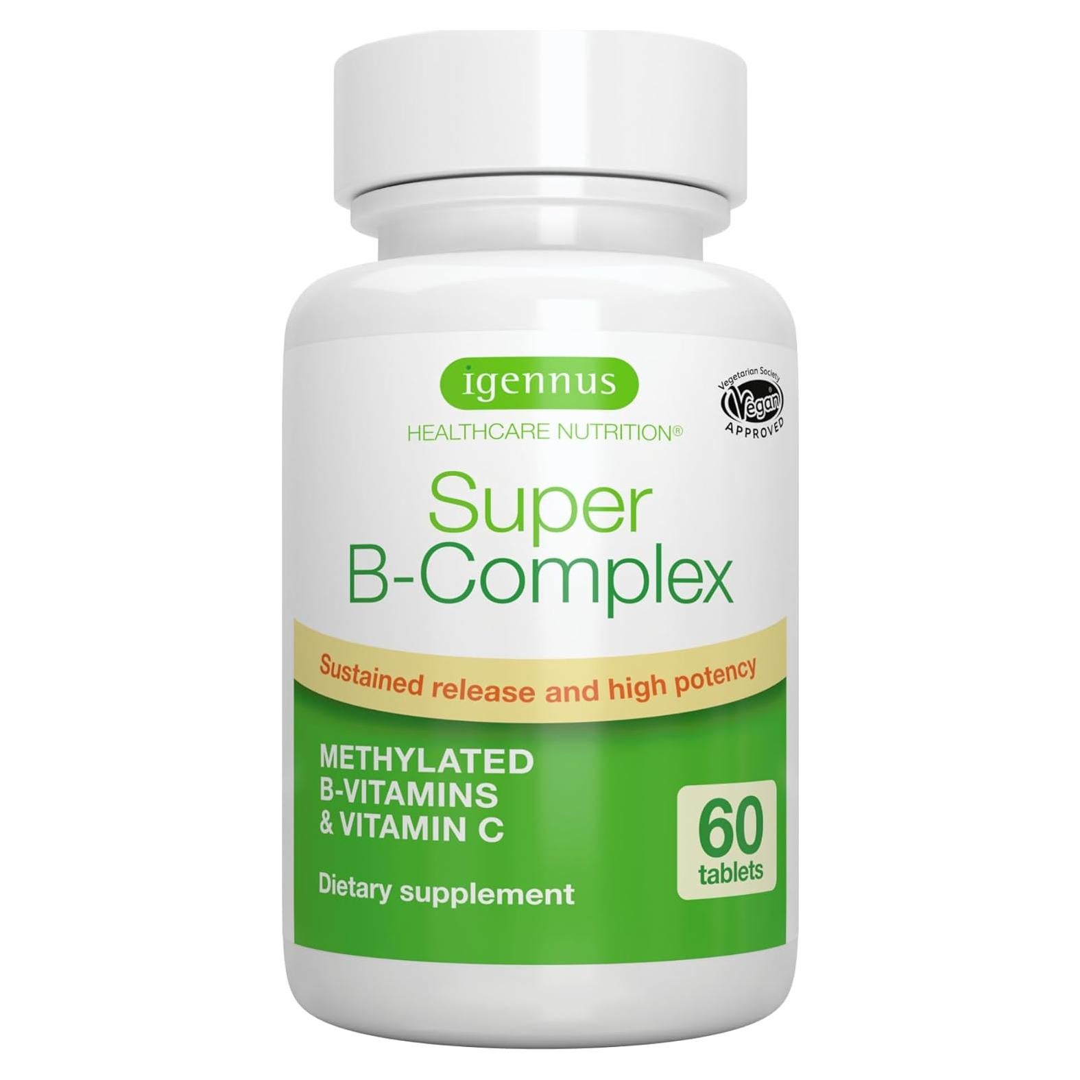 Suplemento Vitaminas B Metiladas Igennus 60 Tabletas Veganas