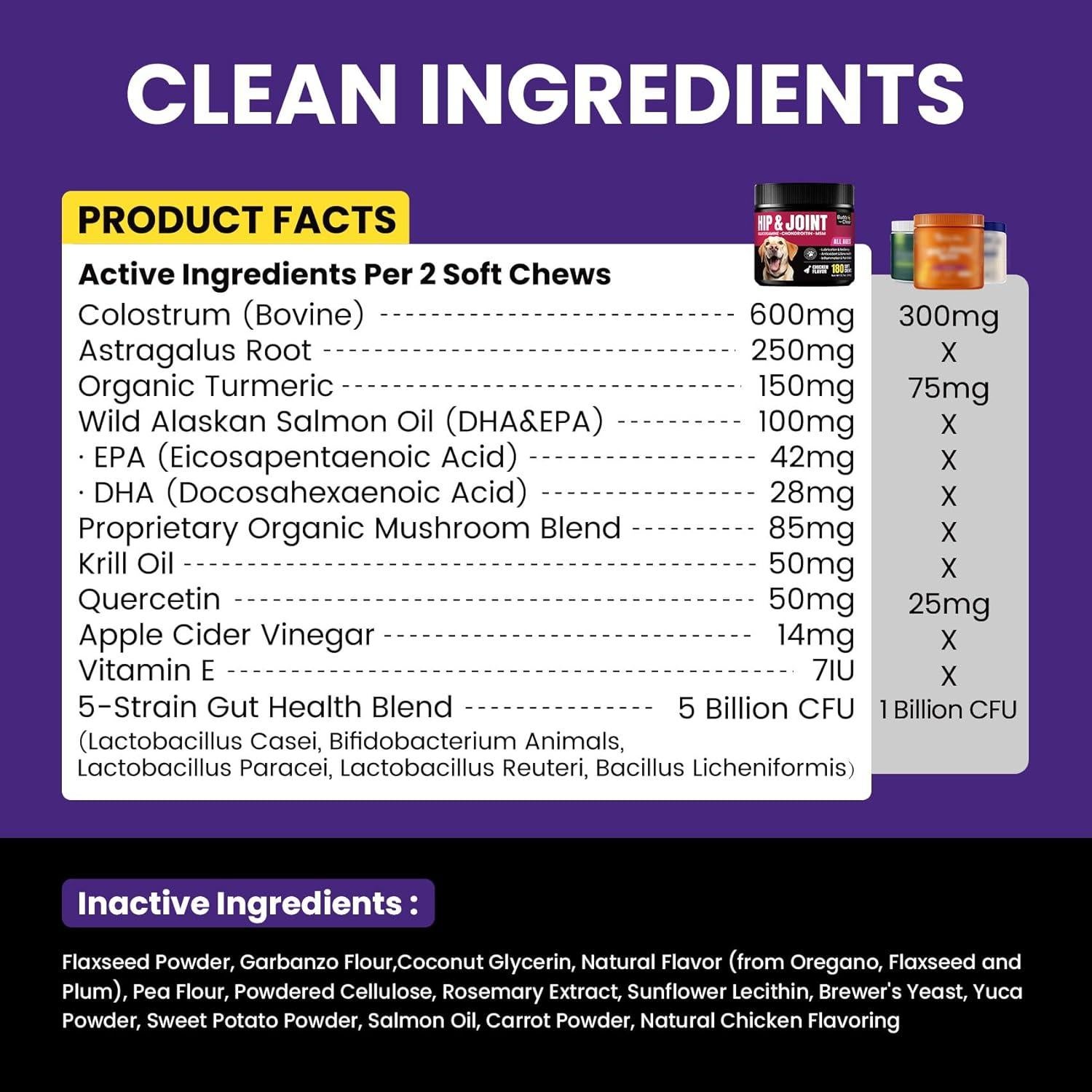 Masticables Antipicazón BuddyCheer para Perros 180ct