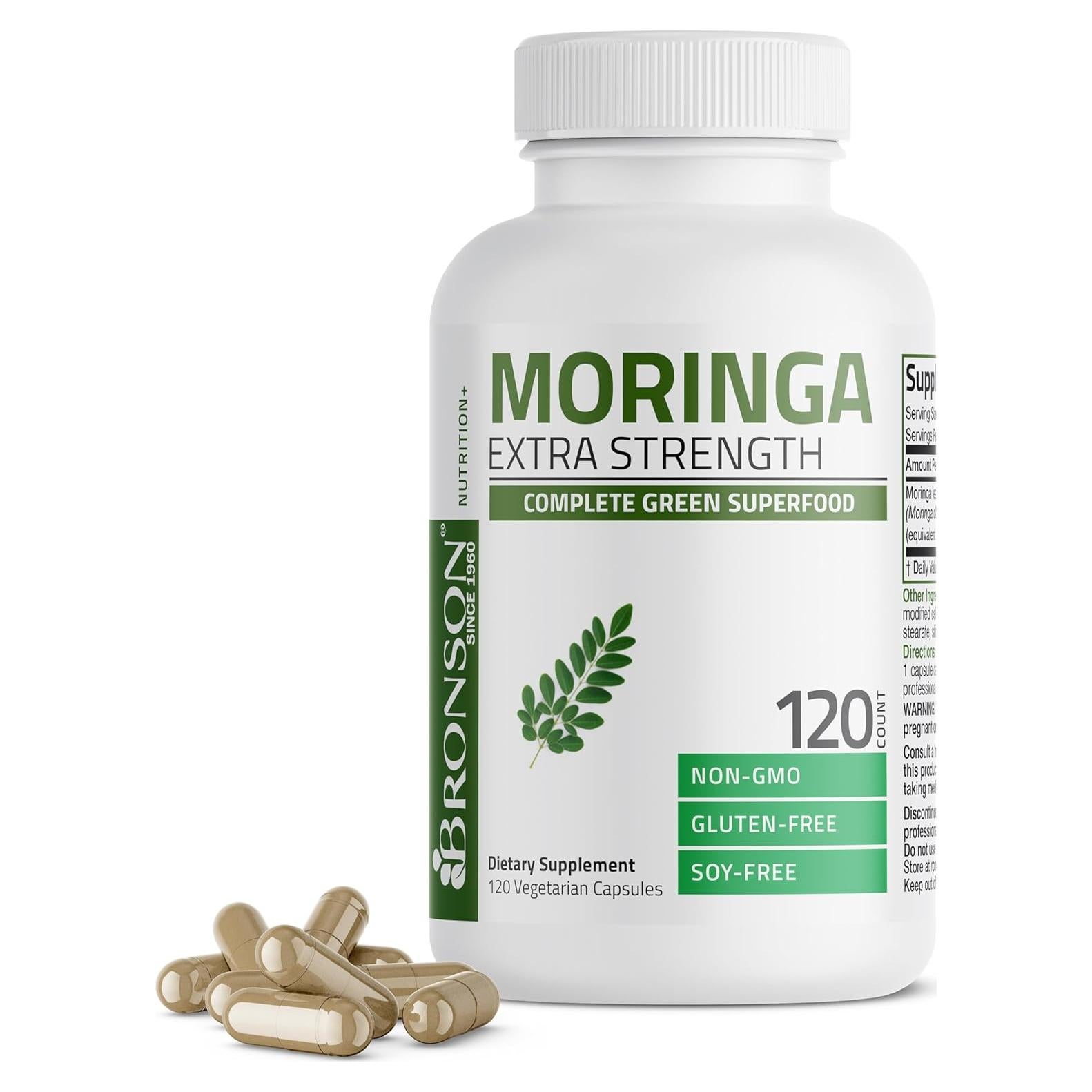 Cápsulas de Moringa Bronson 5000 mg - 120 Unidades