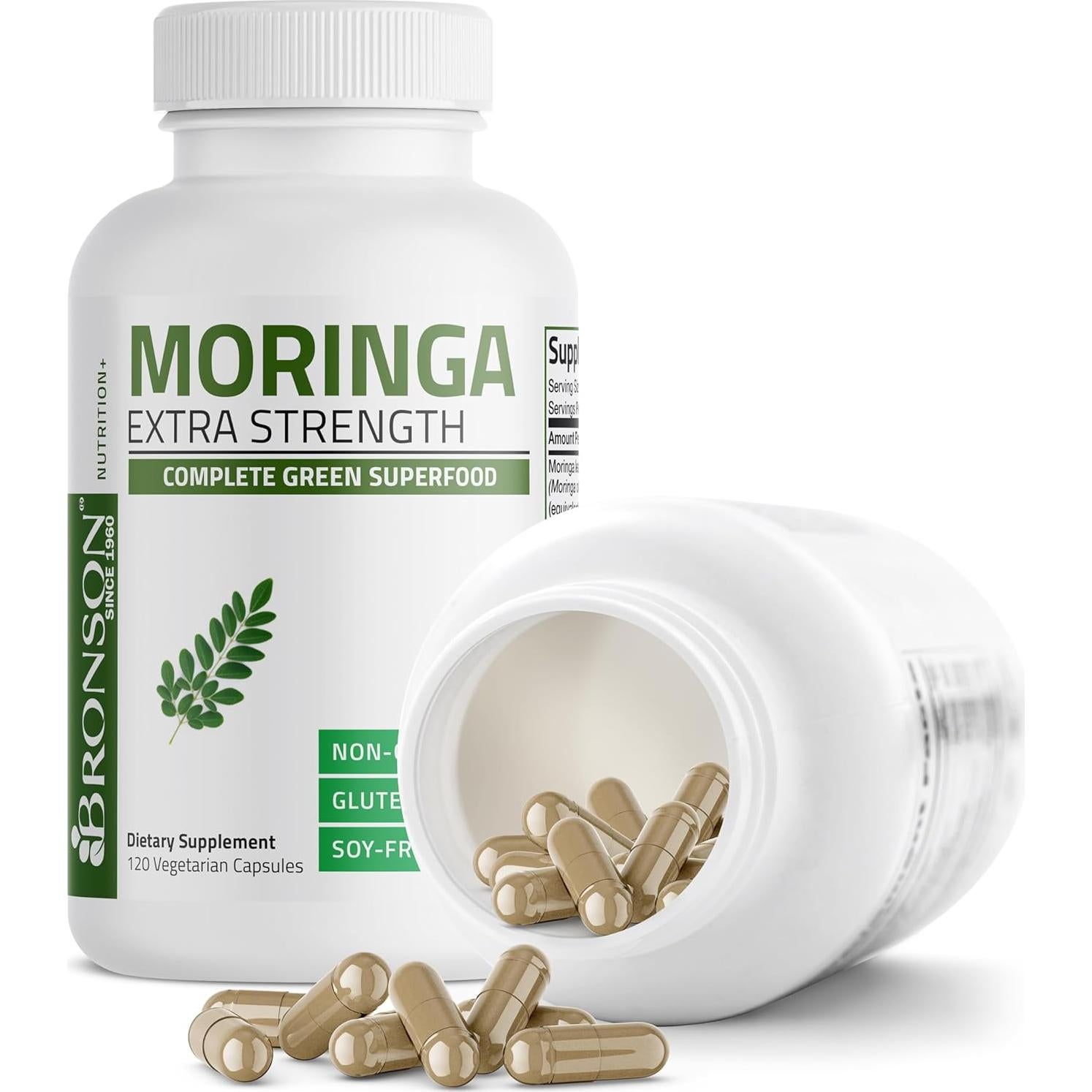 Cápsulas de Moringa Bronson 5000 mg - 120 Unidades