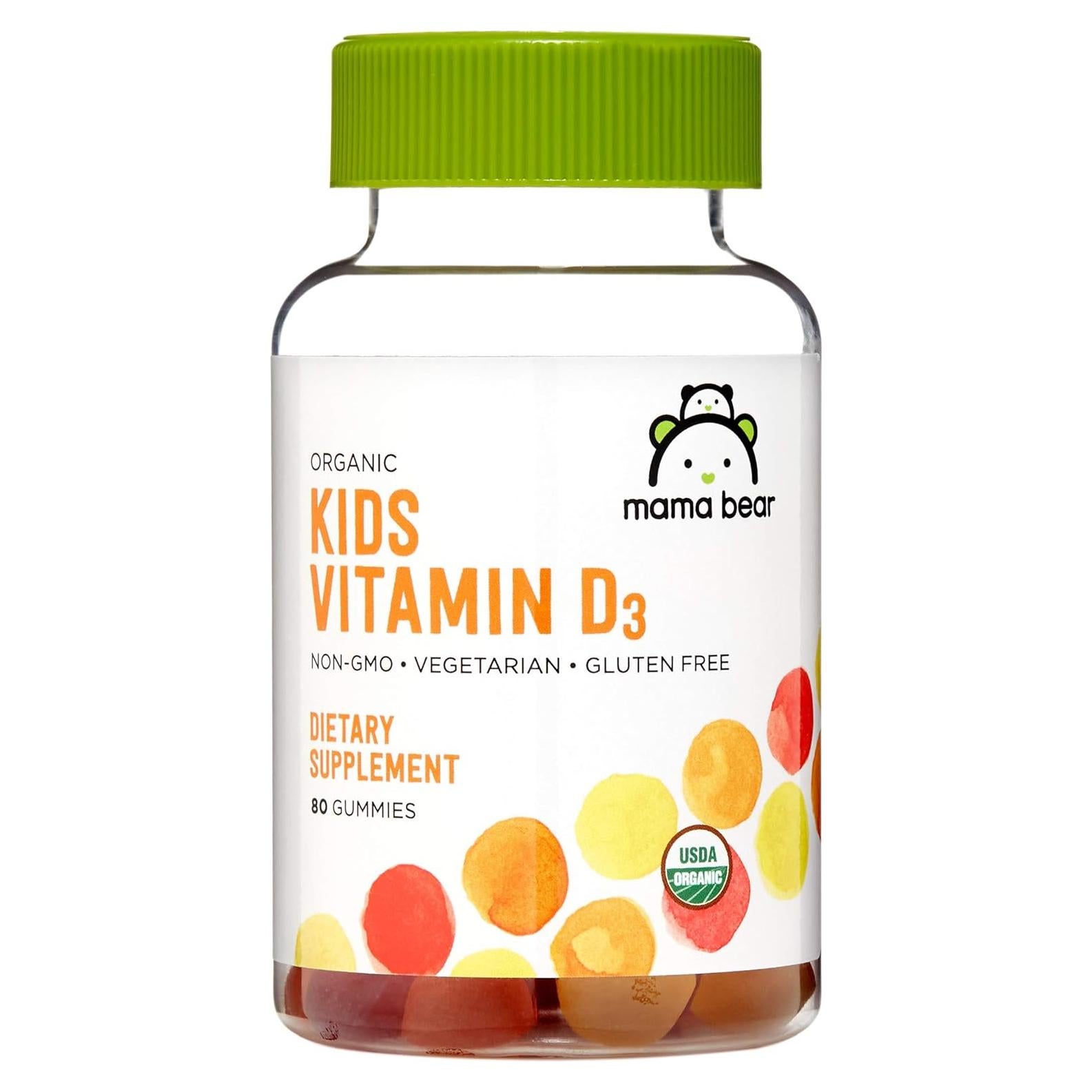 Gominolas Orgánicas Vitamina D3 Mama Bear 25 mcg 80 Unidades