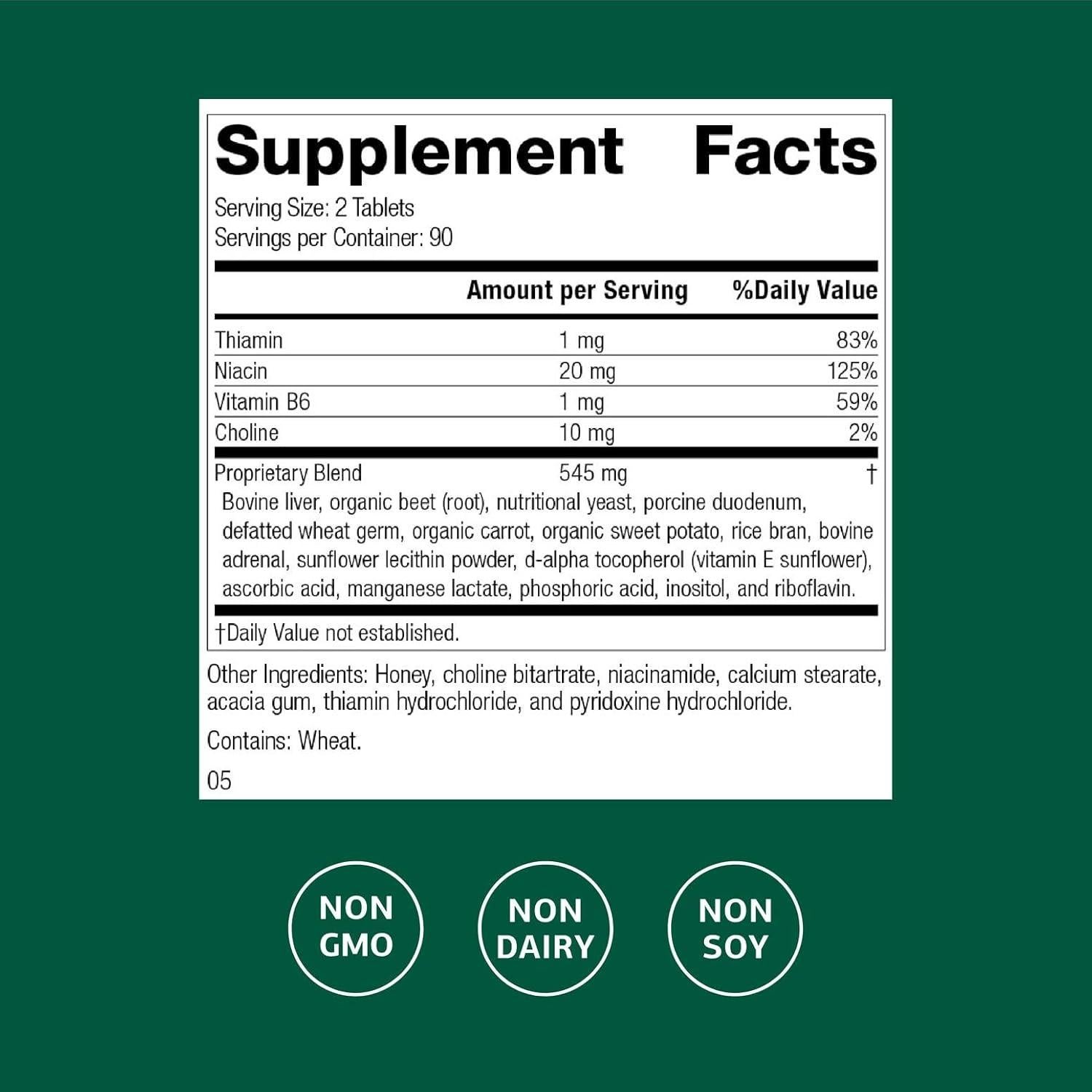 Cataplex B Standard Process - 180 Tabletas de Vitaminas B